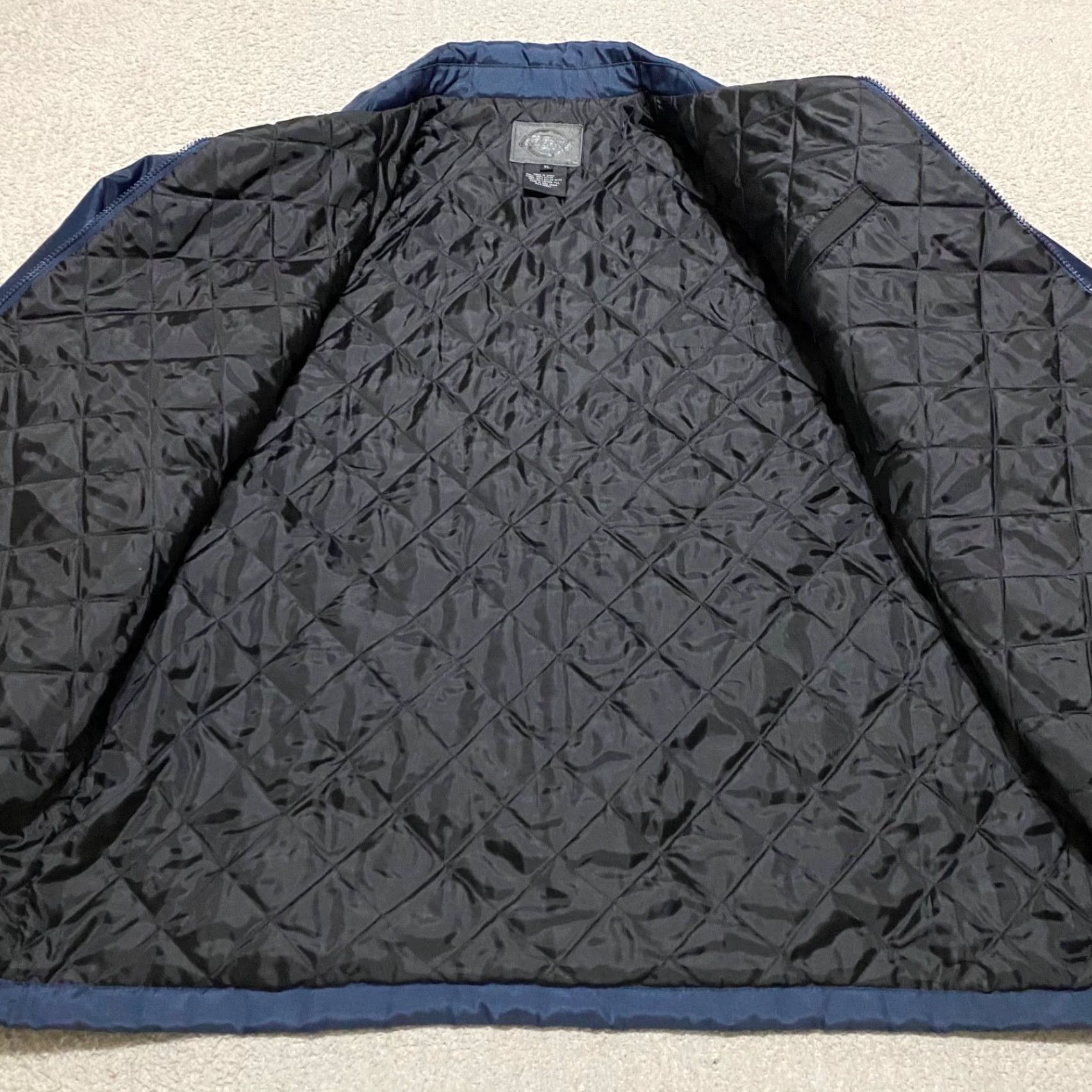 Dickies Dickies Jacket Mens XL Navy Full Zip Quilted Lined Nylon Pockets Work Outdoor Size US XL / EU 56 / 4 - 4 Thumbnail