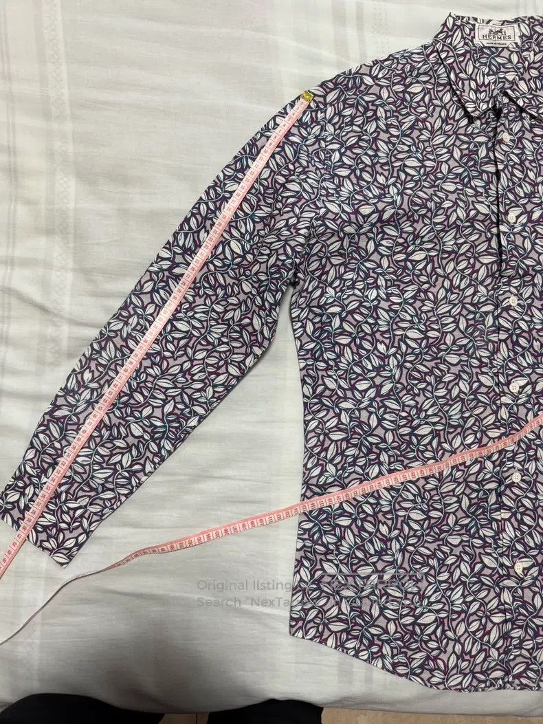Hermes Hermes size 39 Linen shirt with 67% linen and 33% cotton Size US M / EU 48-50 / 2 - 6 Thumbnail