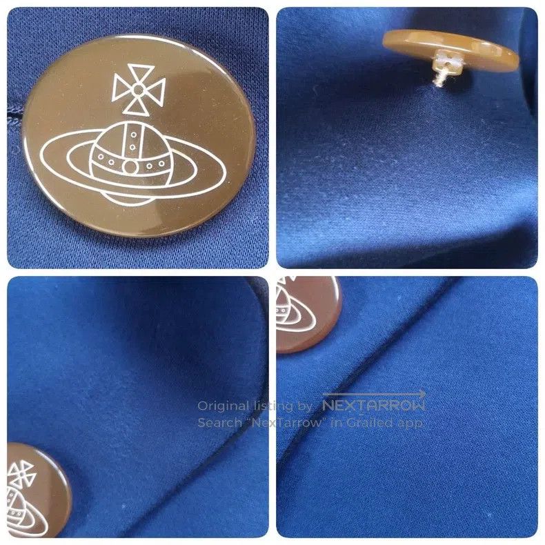 Vivienne Westwood vivienne westwood Heart Collar Navy Blue Coat Size M / US 6-8 / IT 42-44 - 9 Thumbnail