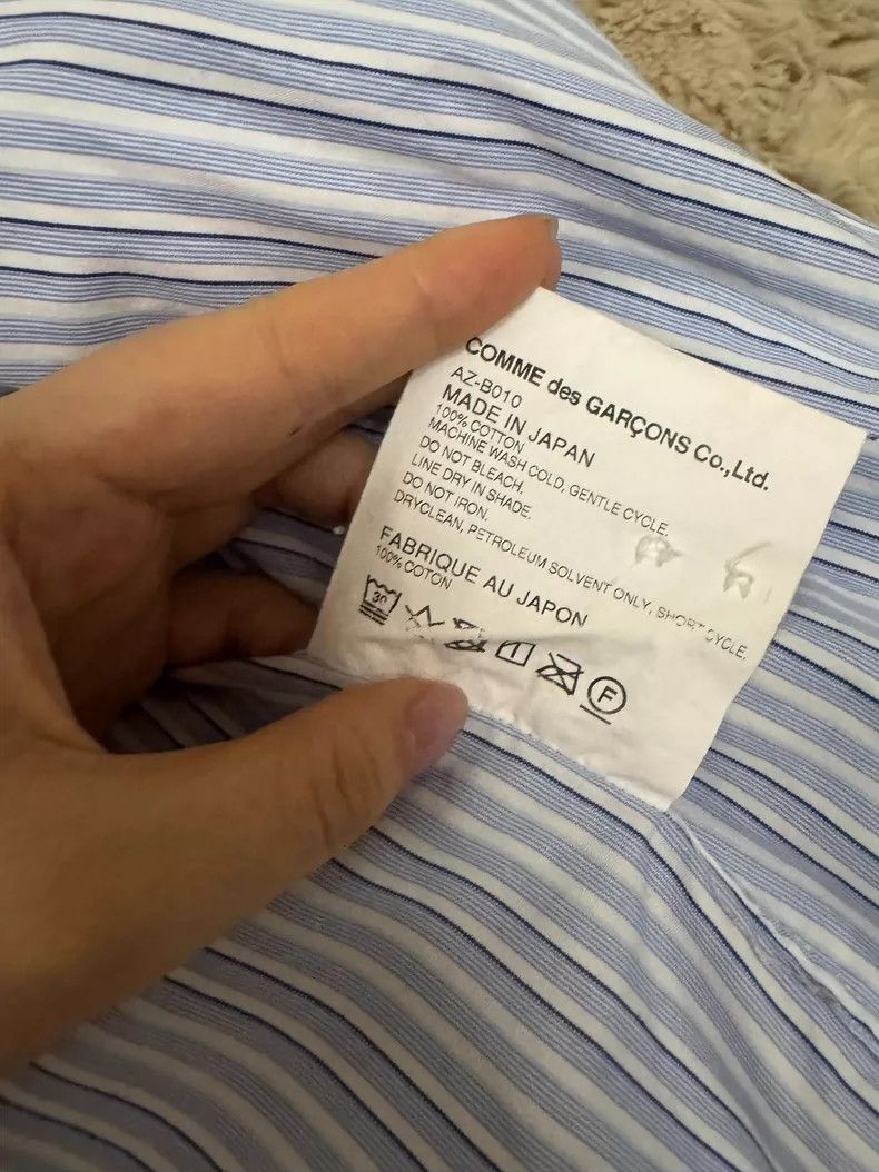 Comme des Garcons Comme Des Garcons Striped heart-shaped shirt 2505-Nextarrow Size US S / EU 44-46 / 1 - 4 Thumbnail