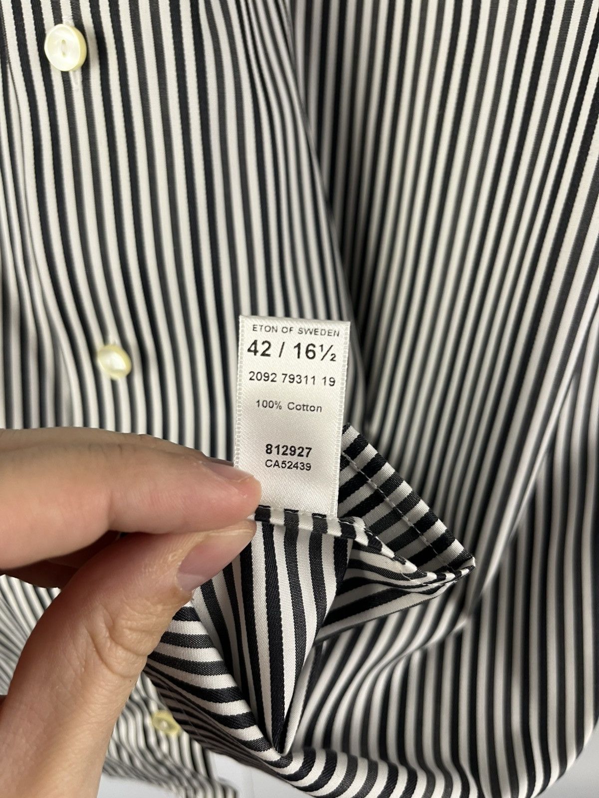 Eton Eton Classic Luxury Stripped Long Sleeve Shirt Button Up Size US L / EU 52-54 / 3 - 7 Thumbnail