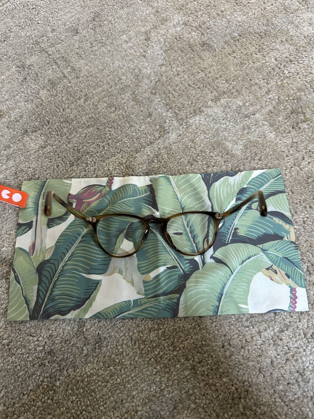 Garrett Leight Alice Bio Blonde Tortoise Glasses Size ONE SIZE - 6 Thumbnail
