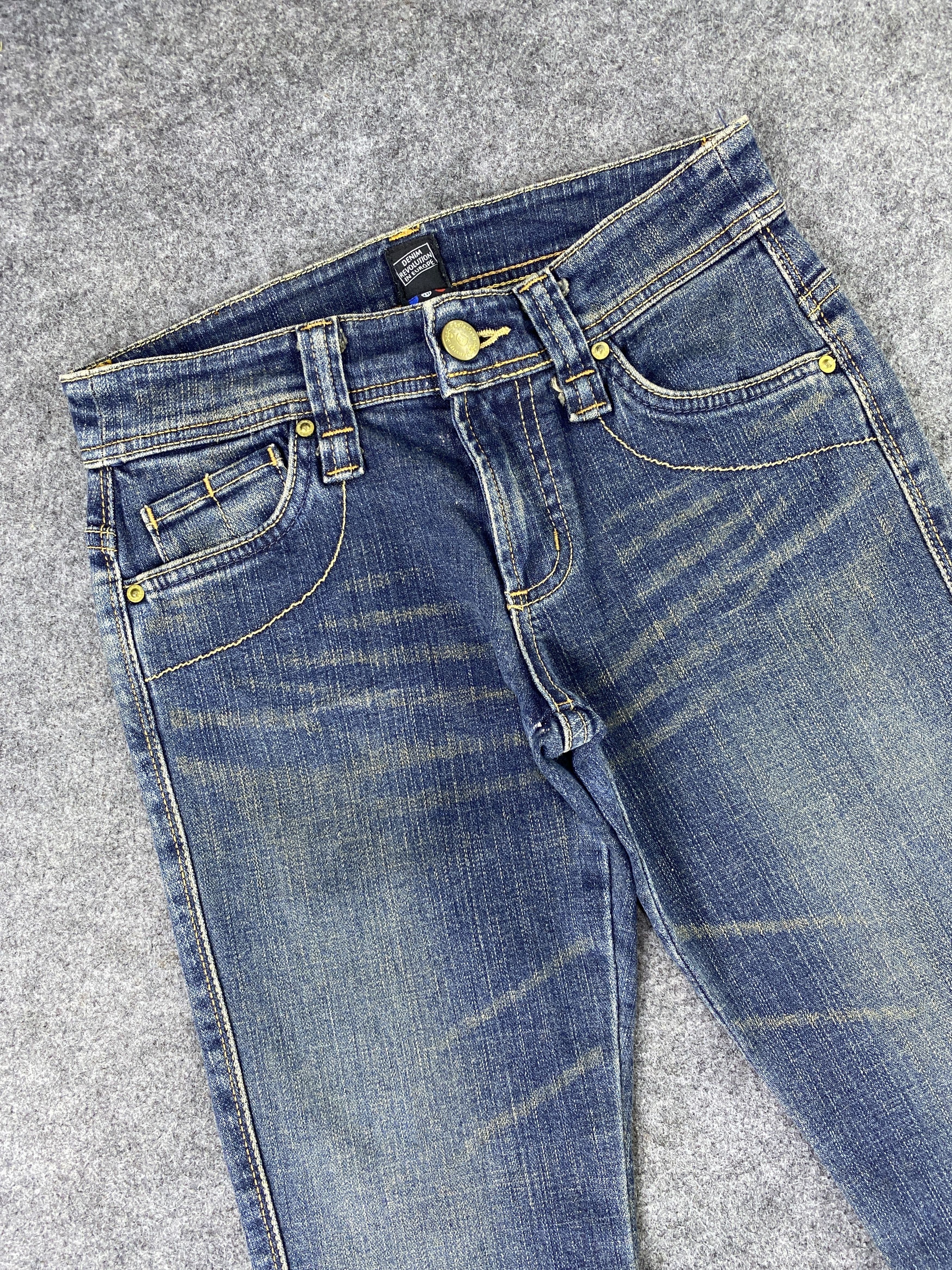 Japanese Brand C-seventeen Blue Wash bootcut Jeans - J1068 Size 27" / US 4 / IT 40 - 5 Thumbnail