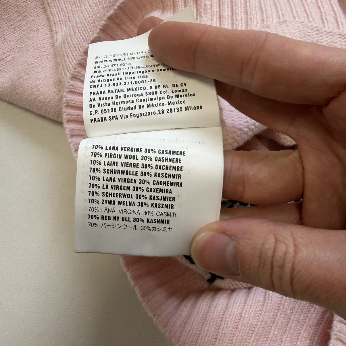 Prada S/S 17 ‘Comic Patterned’ Pink Wool Sweater Size US M / EU 48-50 / 2 - 17 Thumbnail