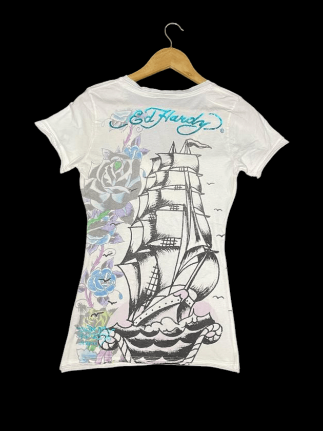 Ed Hardy Ed Hardy Full Print T-Shirt Size S / US 4 / IT 40 - 2 Thumbnail