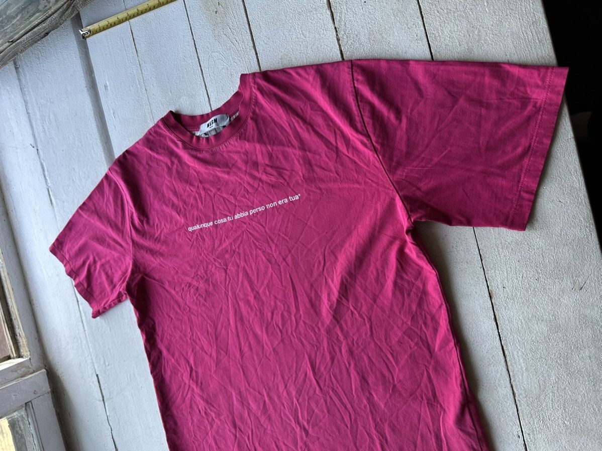 MSGM LUXURY 🚨 MSGM PURPLE TEE WITH LOGO BOXY FIT Y2K RARE Size US XL / EU 56 / 4 - 2 Thumbnail