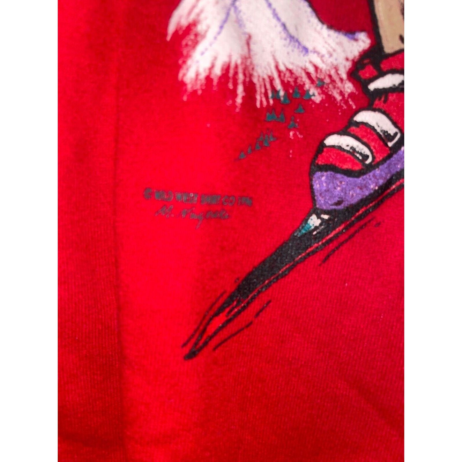 Jerzees Vintage Skiing Sweatshirt Crewneck Utah Skiing Moose VTG 90s Size US M / EU 48-50 / 2 - 6 Thumbnail