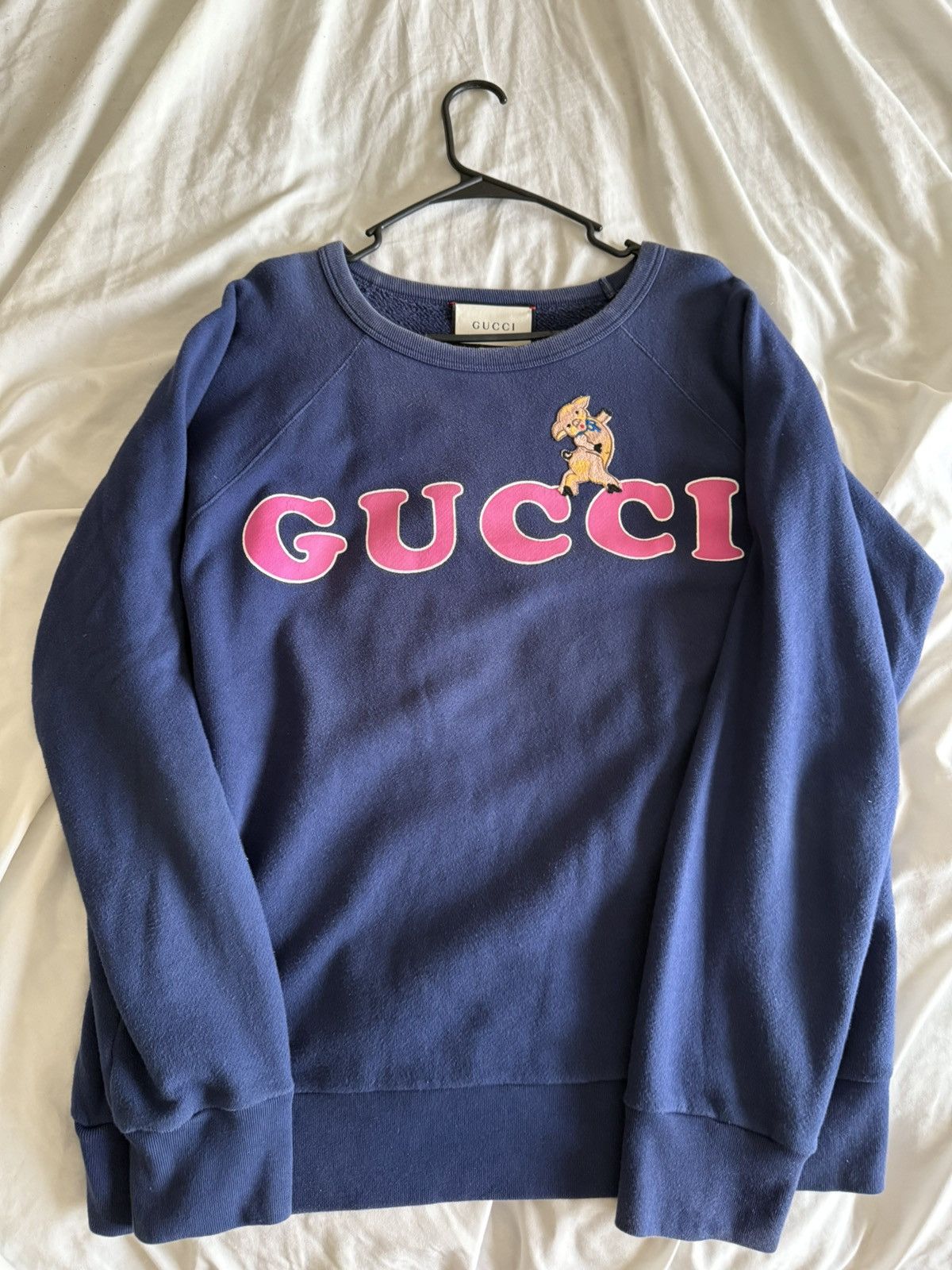 Gucci Gucci Pig Logo Sweatshirt Size US L / EU 52-54 / 3 - 1 Thumbnail