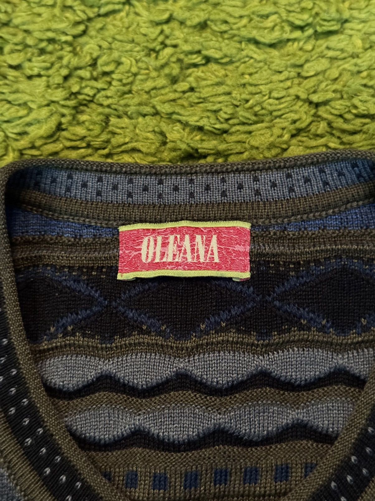 Designer Oleana wool silk blend avant garde striped cardigan sweater Size M / US 6-8 / IT 42-44 - 6 Thumbnail