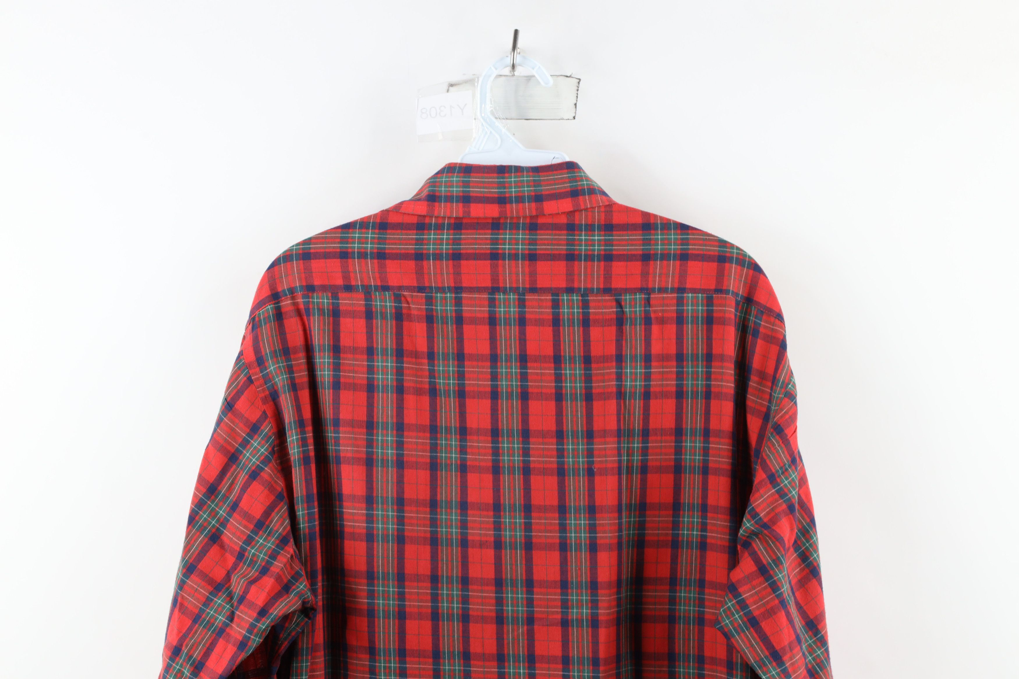 Vintage Vintage 70s Streetwear Long Sleeve Button Shirt Plaid Size US L / EU 52-54 / 3 - 8 Thumbnail
