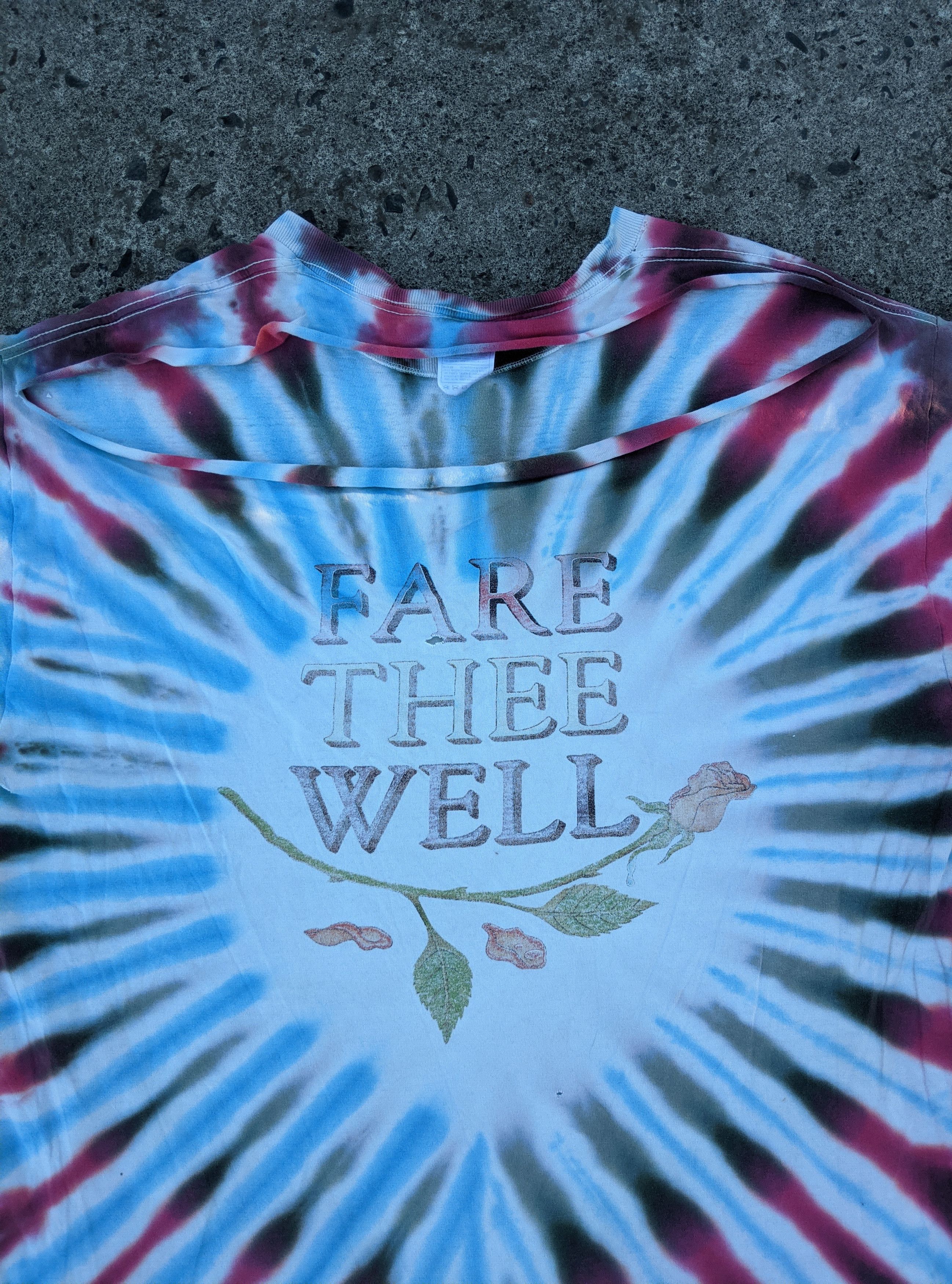 Band Tees × Vintage Thrashed Vntg 1995 grateful dead fare thee well JerryGarcía Size US XL / EU 56 / 4 - 3 Thumbnail