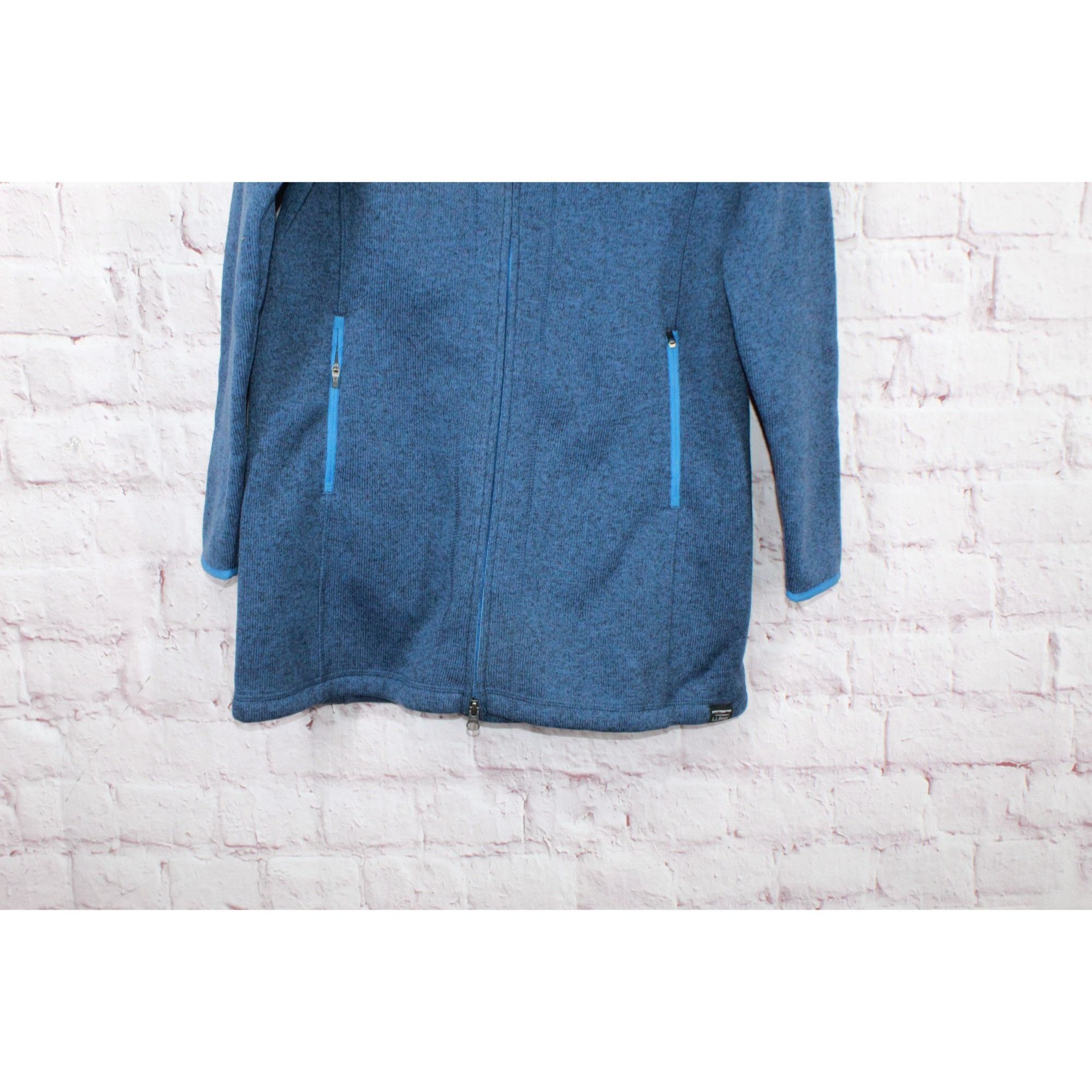 L.L. Bean LL Bean Women's Sweater Fleece Coat Mallard Blue Size M Size M / US 6-8 / IT 42-44 - 3 Thumbnail