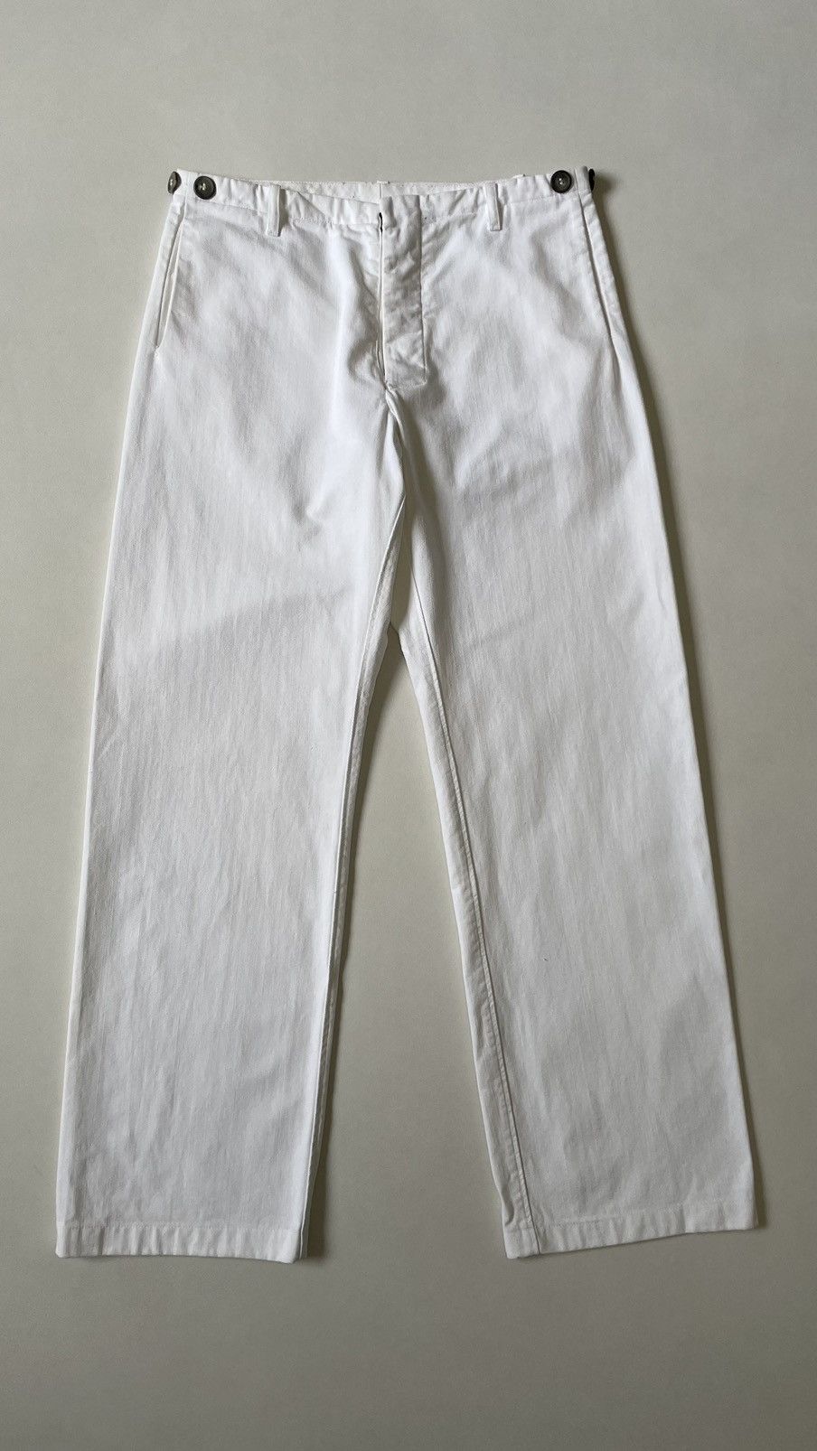 Maison Margiela S/S 02 White Cotton Work Pants Size US 32 / EU 48 - 2 Thumbnail