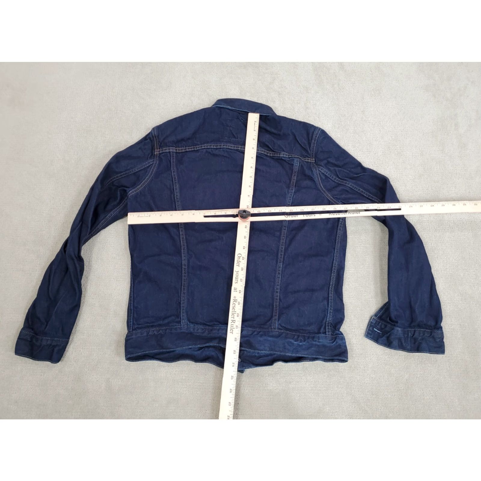Levi's VINTAGE Levis x Outerknown Wellthread Jacket Womens M Blue Denim Jean Coat Trucker Size 32" / US 10 / IT 46 - 5 Thumbnail