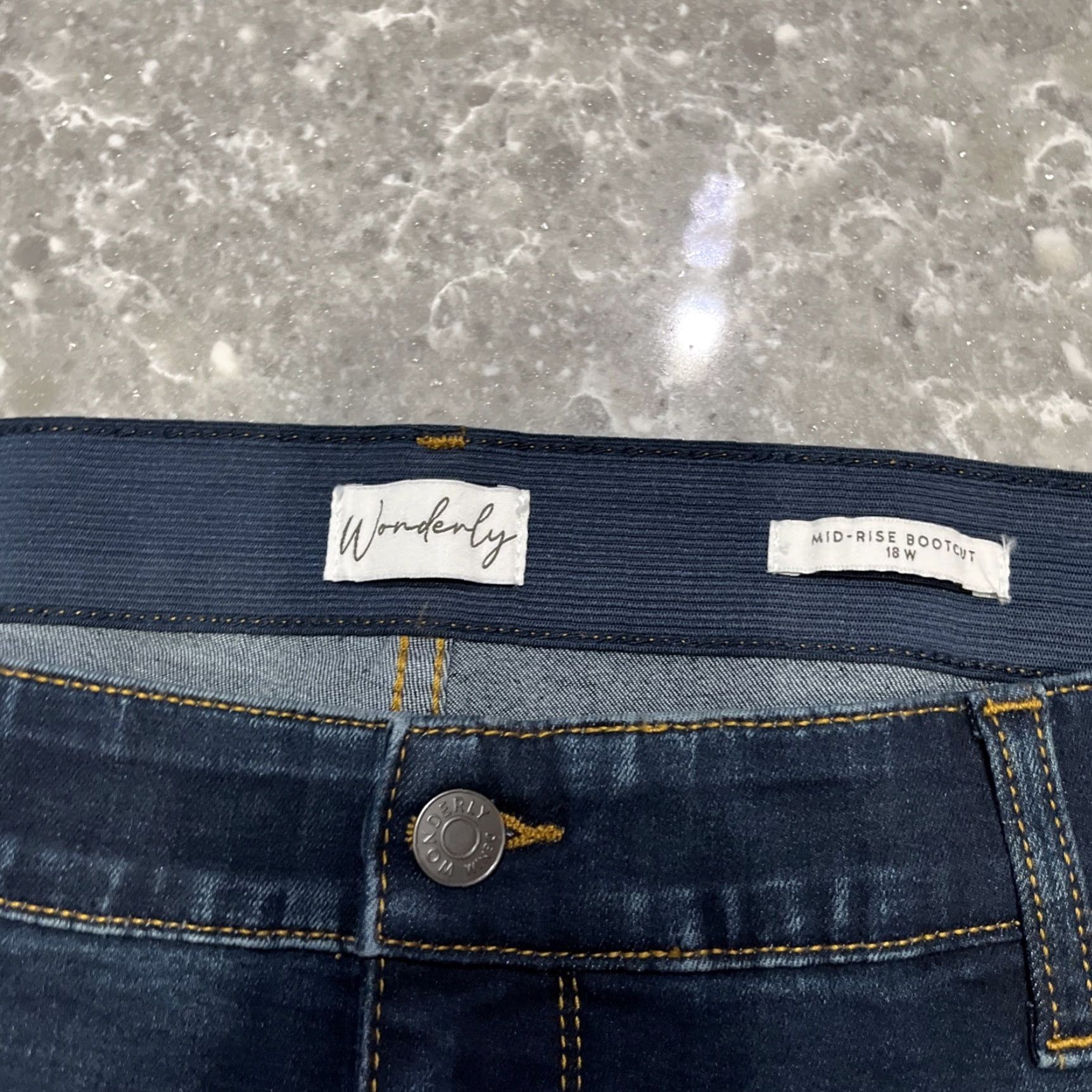 Vintage Wonderly Plus Size Mid Rise Bootcut Blue Jeans Size 14W User: Wonderly Plus Size Mid Rise Bootcut Blue Jeans Size 14W Size 36" / US 14 / IT 50 - 3 Thumbnail