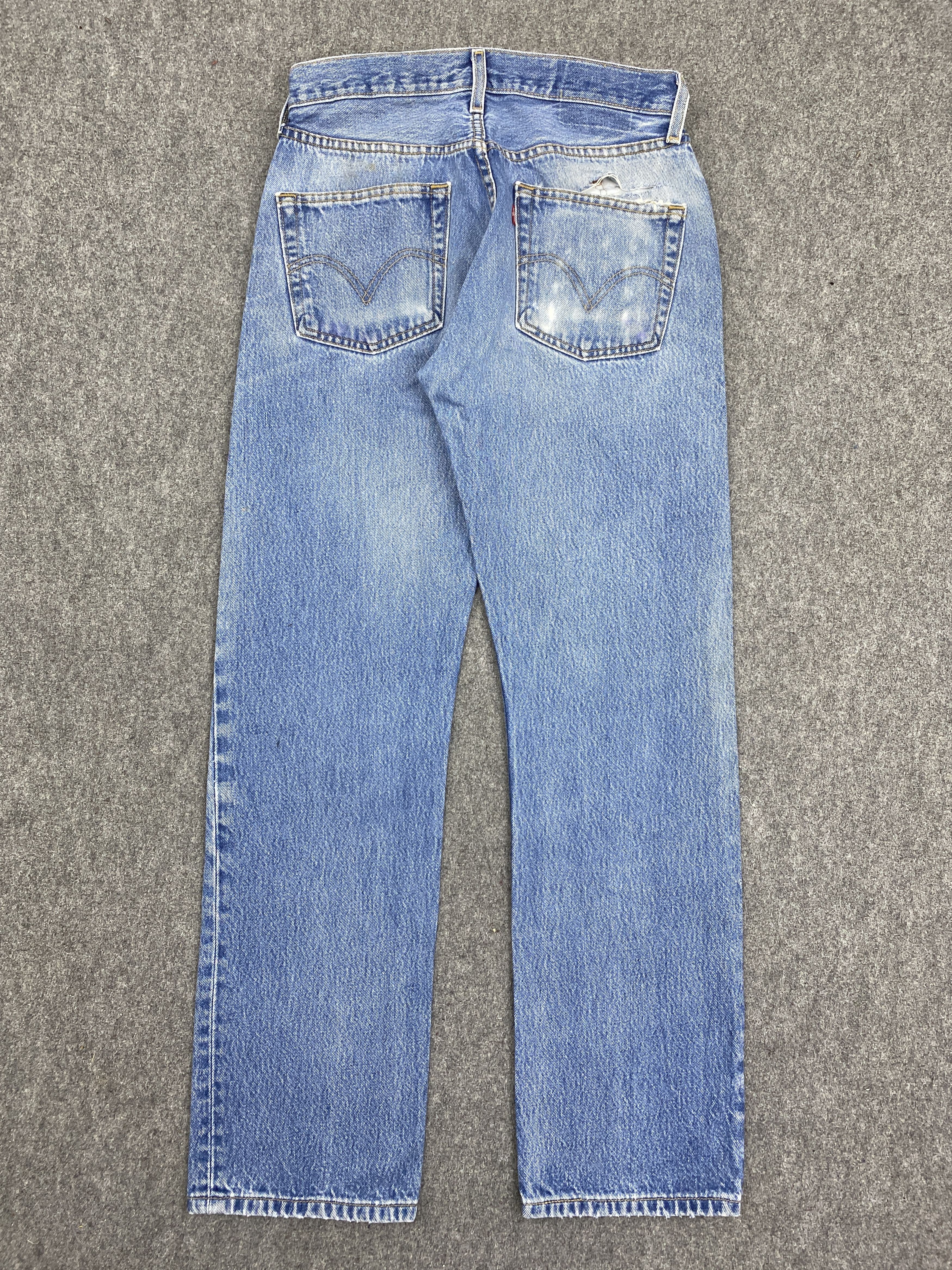 Levi's Faded Blue Vintage Levis 501 Jeans DP2773 Size US 28 / EU 44 - 3 Thumbnail