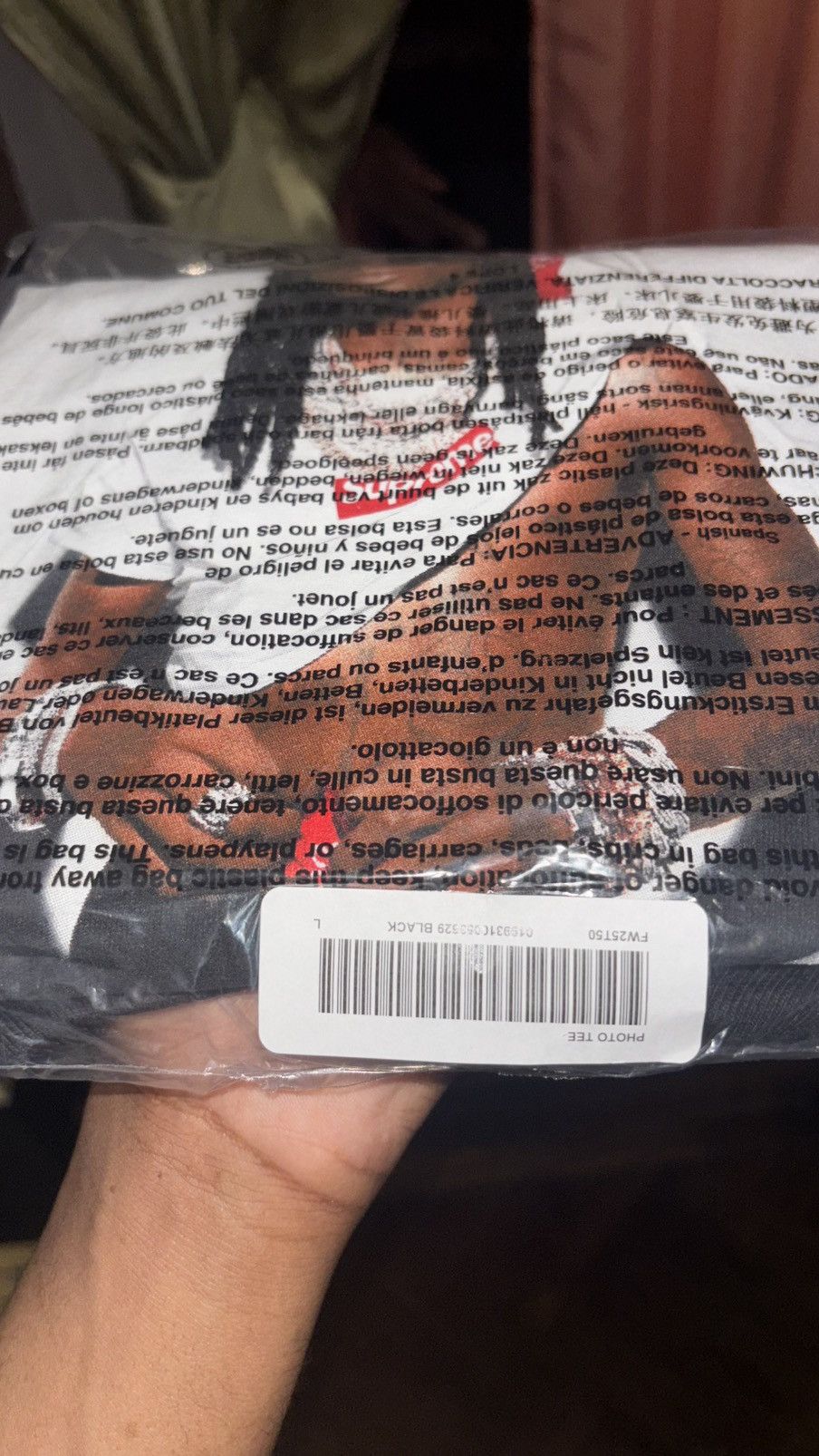 Supreme Supreme® “Playboi Carti” Photo Tee, Black (L) [F/W 2025] Size US L / EU 52-54 / 3 - 3 Thumbnail
