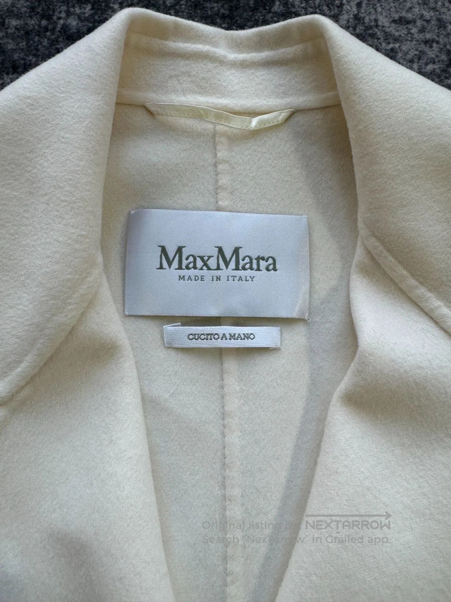 Max Mara MaxMara White Wool Coat Size 38. Size M / US 6-8 / IT 42-44 - 3 Thumbnail