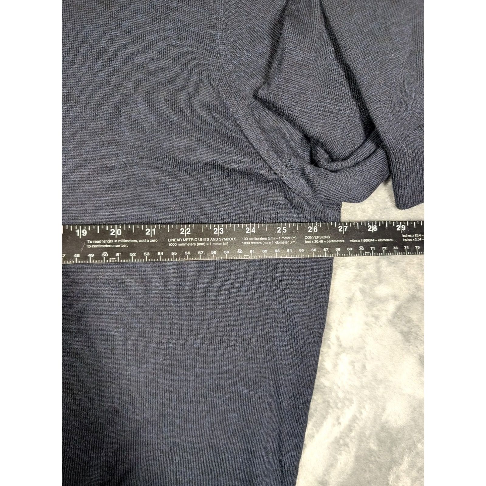 UNTUCKit UNTUCKit Mens Sweater Gray 3XL Merino Wool Quarter Zip Mock Neck Pullover Knit Size US XXL / EU 58 / 5 - 3 Thumbnail