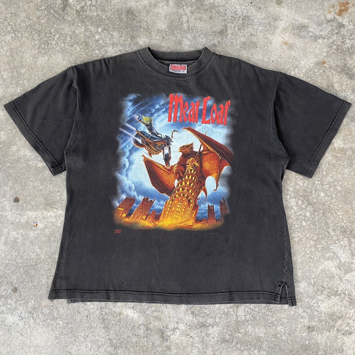 Band Tees Vintage 1993 Meat Loaf Tour Promo Sun Faded Tee Size US XL / EU 56 / 4 - 2 Thumbnail