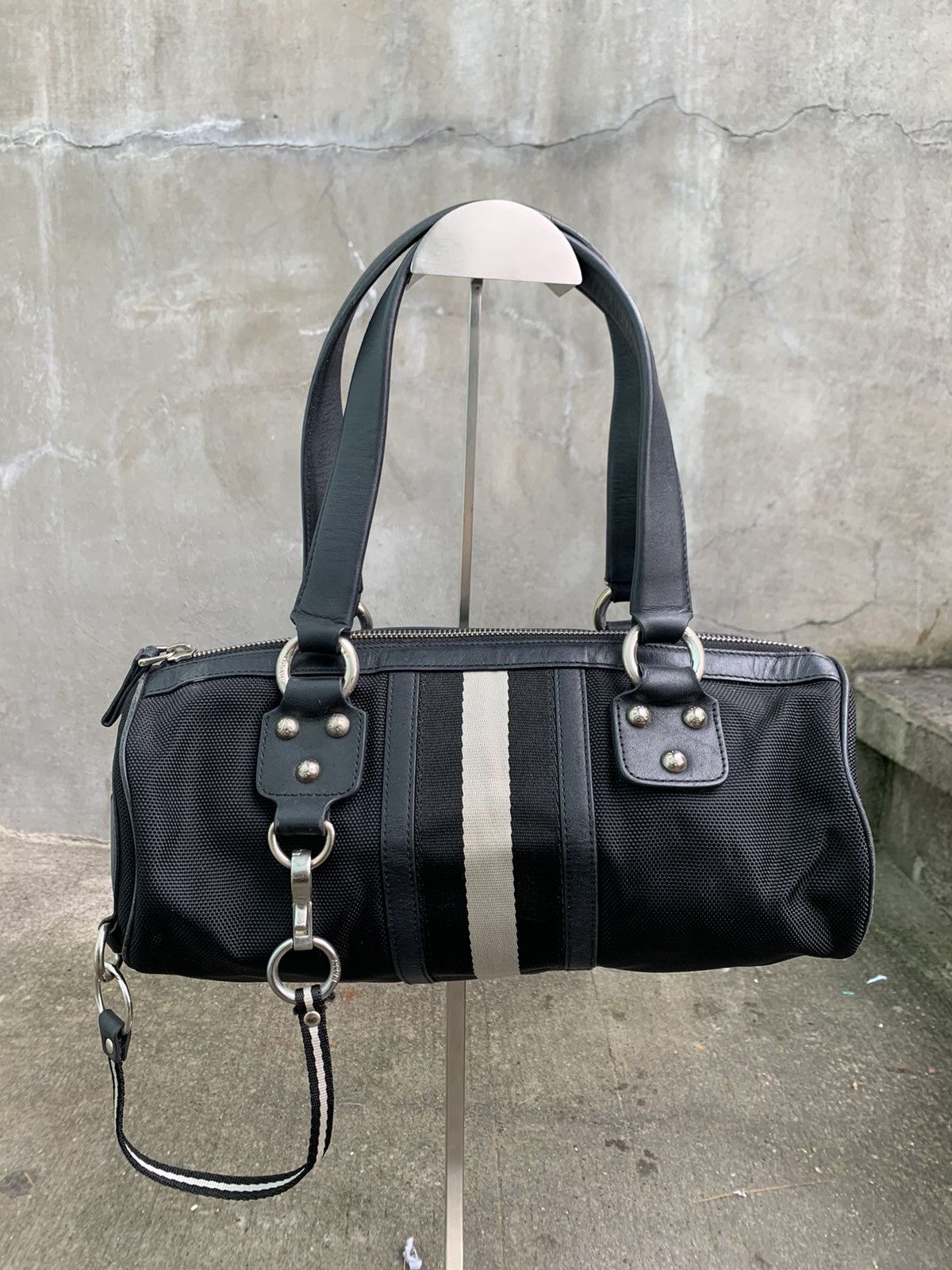 Bally Black Nylon/Leather Boston Bag Size ONE SIZE - 5 Thumbnail