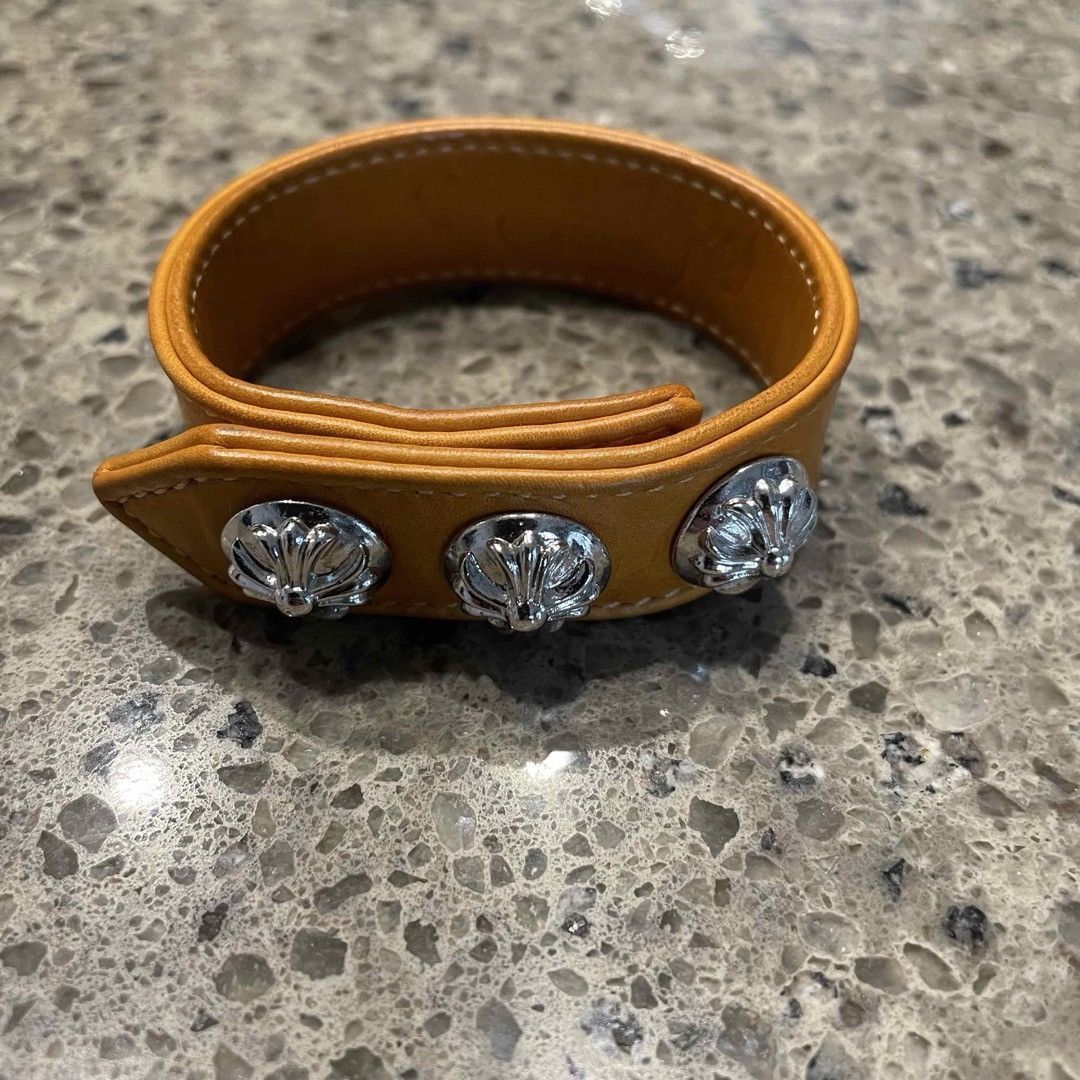 Chrome Hearts Chrome Hearts Cross leather bracelet Size ONE SIZE - 1 Thumbnail