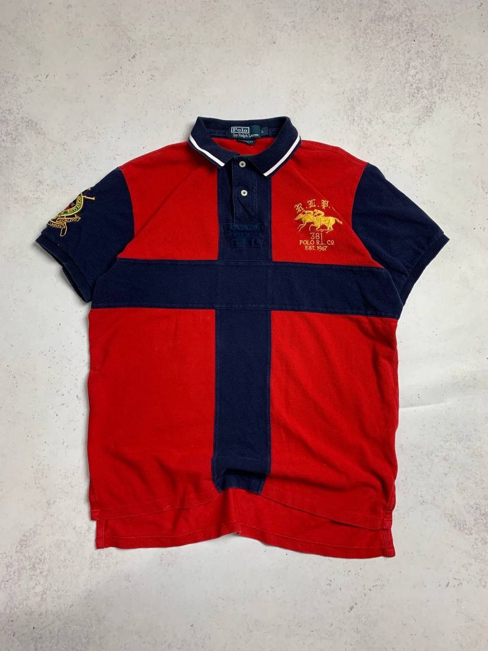 Polo Ralph Lauren Vintage Polo Ralph Lauren Jockey Club Polo Shirt Size US L / EU 52-54 / 3 - 3 Thumbnail