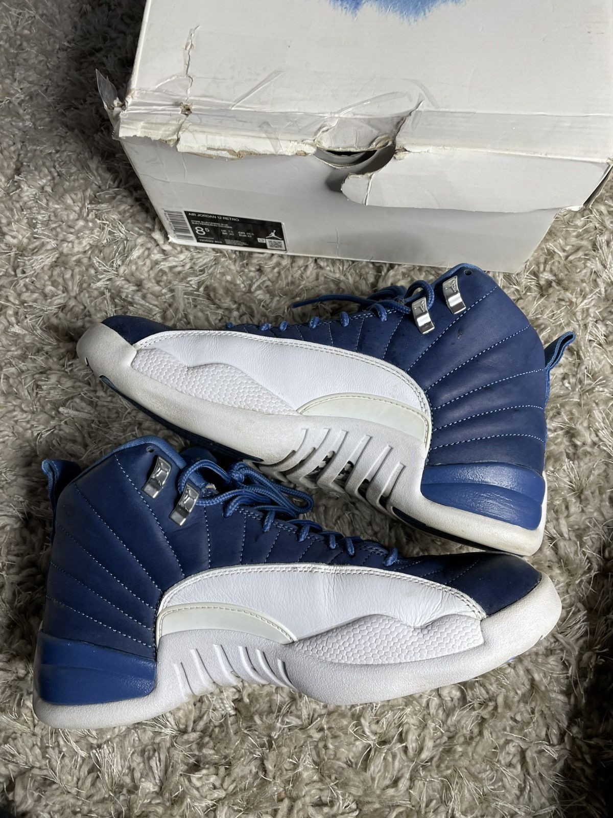 Jordan Brand Jordan 12 Indigo Size US 8.5 / EU 41-42 - 3 Thumbnail