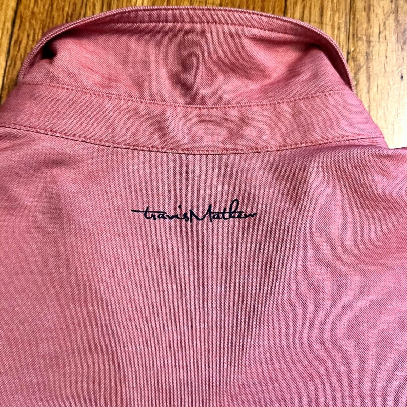TravisMathew Travis Mathew Polo Shirt Mens XXL Pink Stripe Performance Golf Size US XXL / EU 58 / 5 - 4 Thumbnail