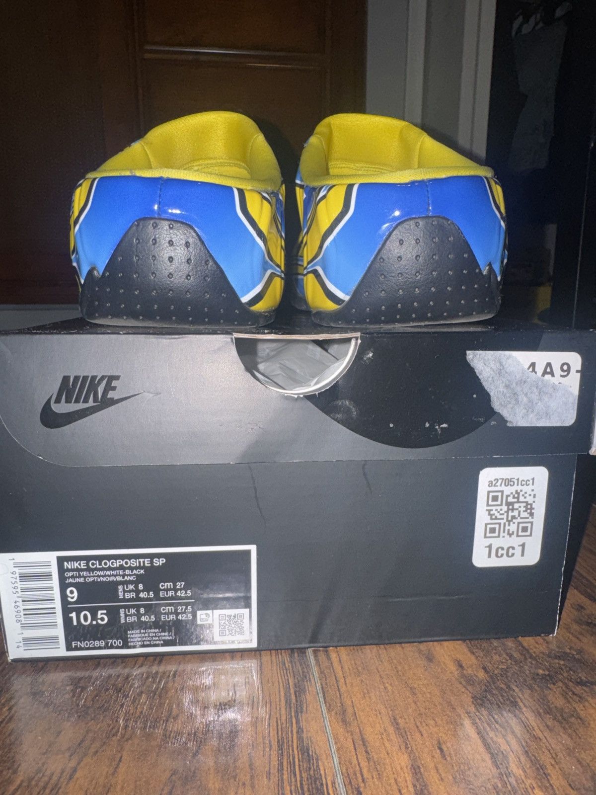 Nike × Supreme Nike x Supreme Clogposite “Opti Yellow Blue” Size US 9 / EU 42 - 5 Thumbnail