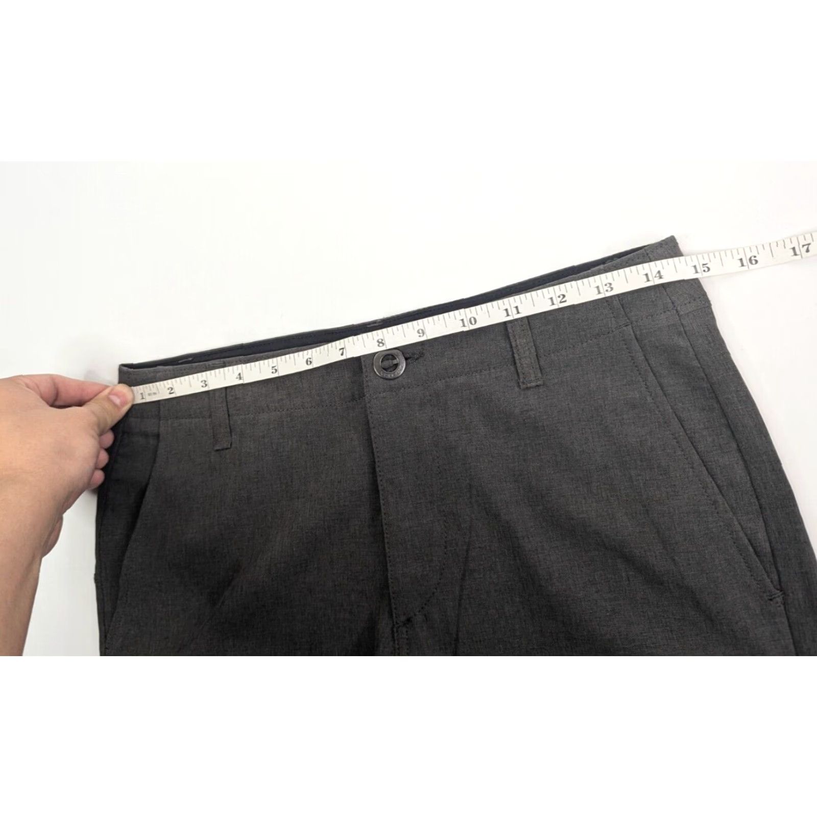 Volcom Volcom Surf & Turf Kerosene Hybrid Short Boardshorts 28 Gray Mens Regular Stretch 4 Way Front Zip Logo Belt Loops Beach Casual Walking Swimming Size US 28 / EU 44 - 5 Thumbnail