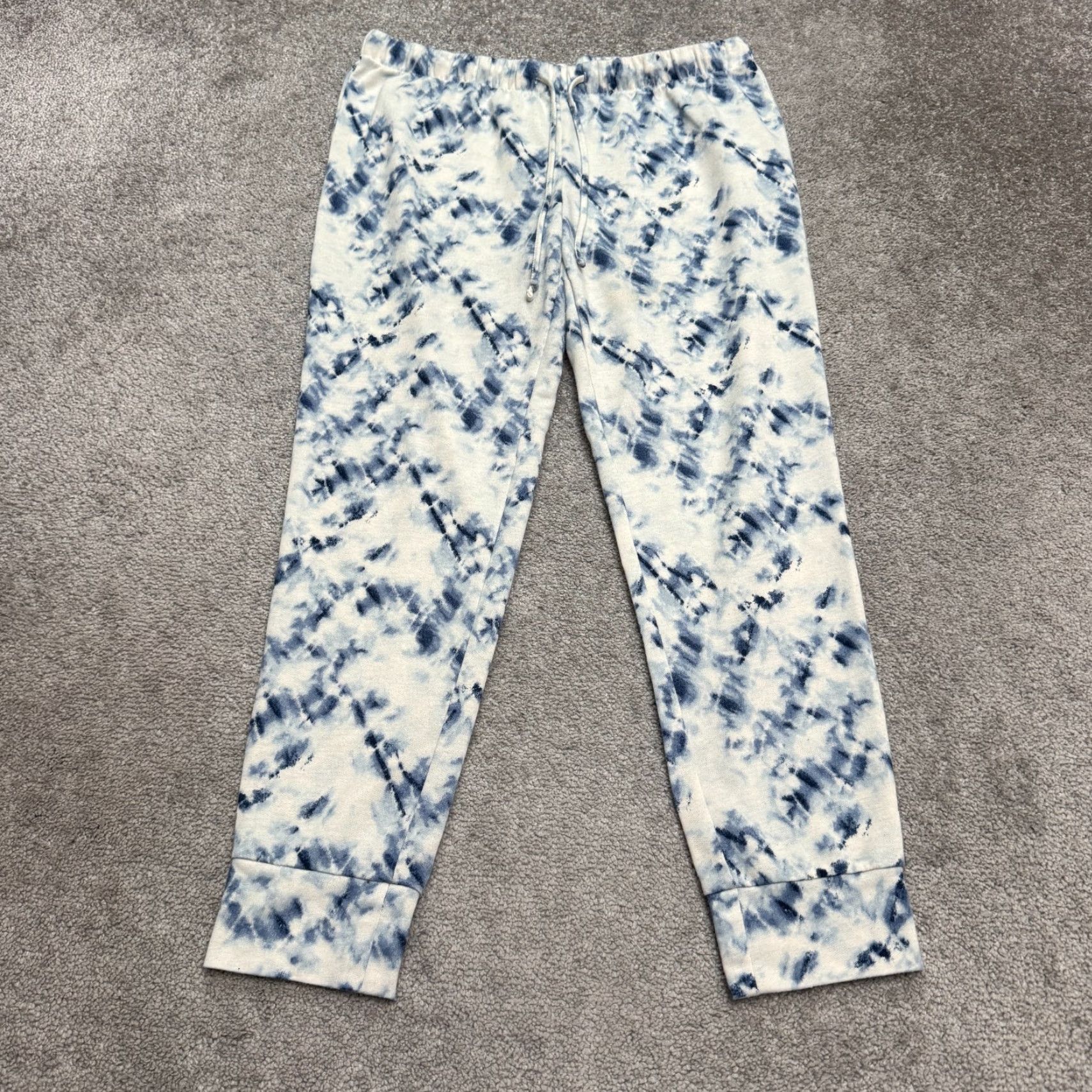 Lucky Brand Lucky Brand Tie-Dye Joggers Sleep Pajama Pants Womens Small Blue White Lounge Size 28" / US 6 / IT 42 - 2 Thumbnail