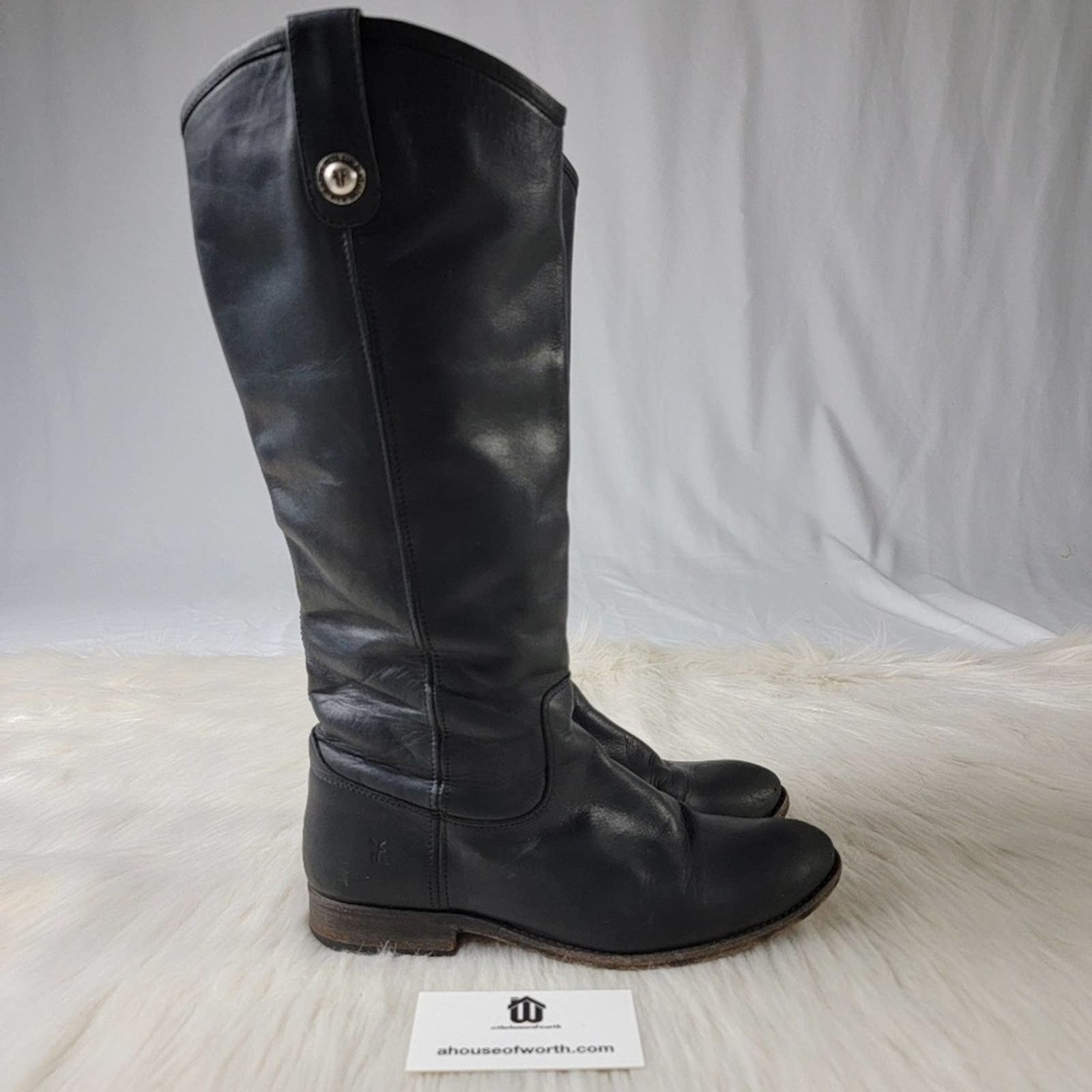 Frye Frye Melissa Knee High Leather Boots in Black - 7 Size US 7 / IT 37 - 9 Thumbnail