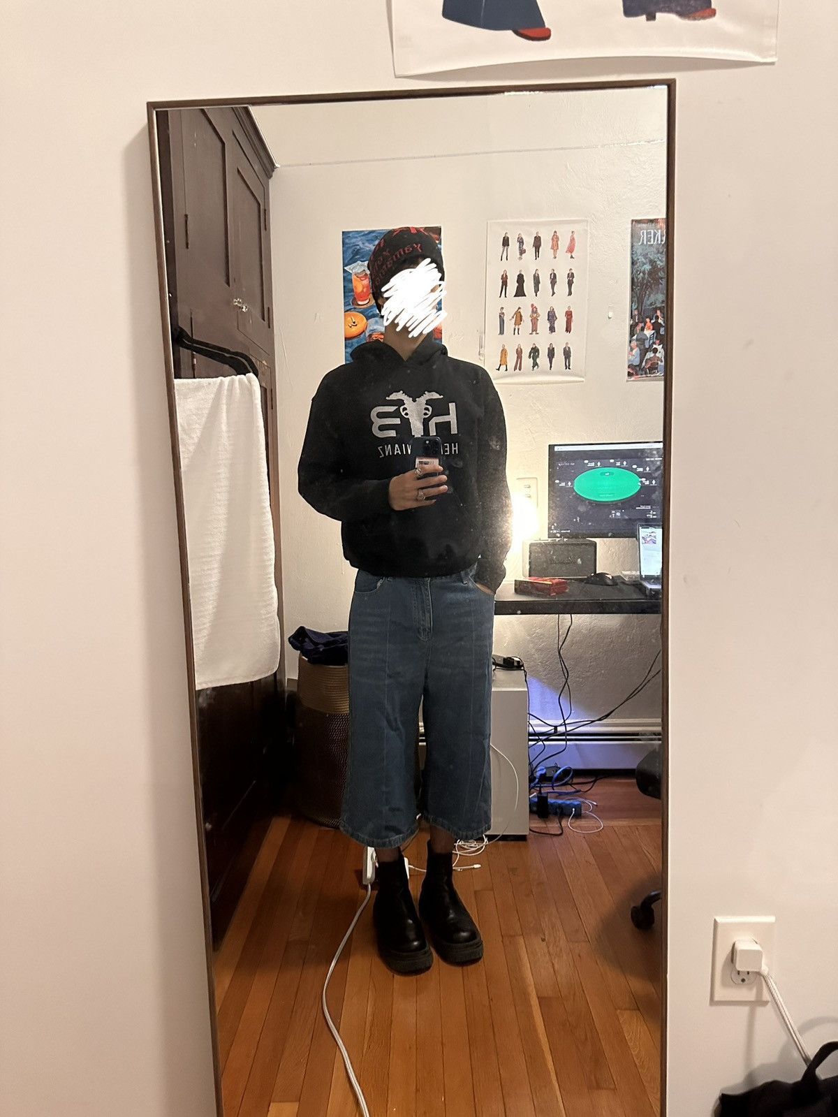 Other Oversized Blue Thrifted Jorts Size US 30 / EU 46 - 3 Thumbnail