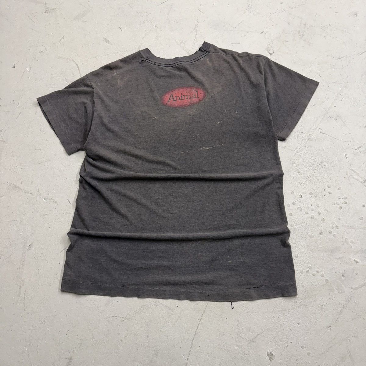 Vintage 90s smoked out & faded animal shadow tee Size US XL / EU 56 / 4 - 3 Thumbnail