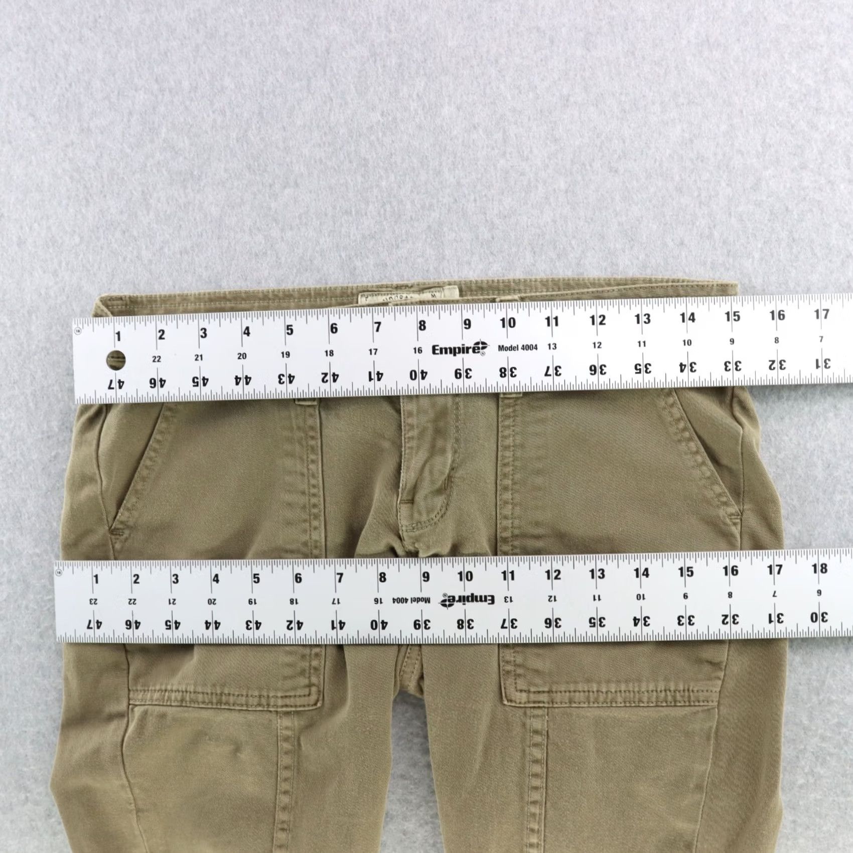 Lucky Brand Lucky Brand Women Pants Cargo Military Green Stretch Cotton Blend Size 4/27 Tapered Shoes: N/A Size 27" / US 4 / IT 40 - 5 Thumbnail