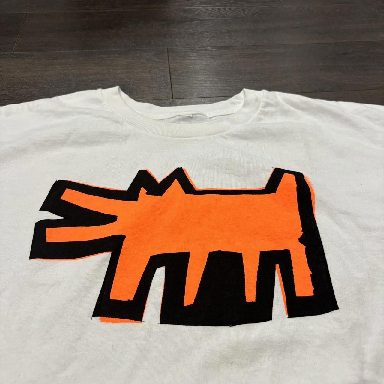 Designer vintage Keith haring dog t shirt 00s L Size US L / EU 52-54 / 3 - 2 Thumbnail