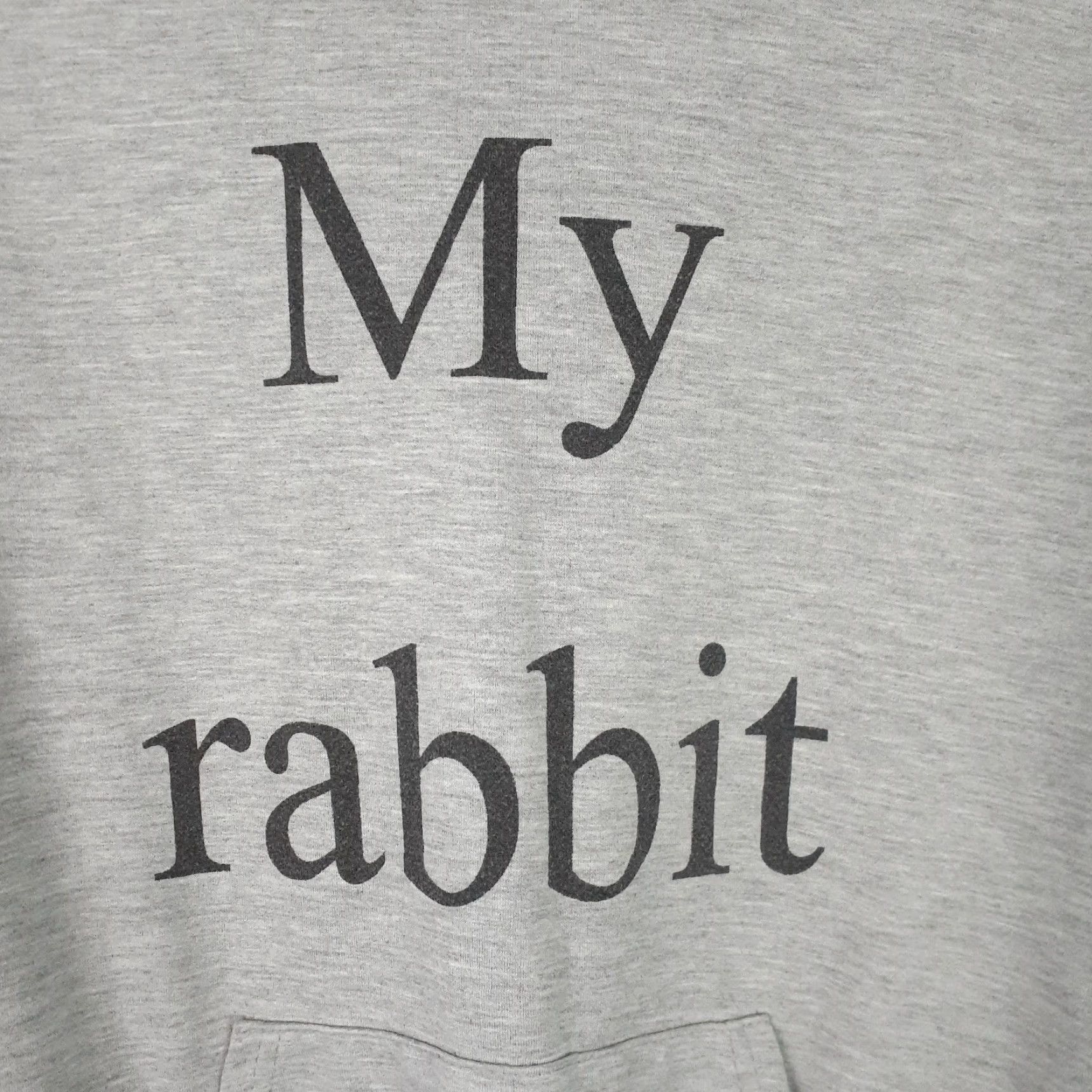 Vintage VINTAGE Uno Qi My Rabbit Hoodie With Bunny Ears Fits Small Gray Sweatshirt Women S Hoodies Pullover Long Sleeve Size S Boys Mens Girls 0 Size S / US 4 / IT 40 - 3 Thumbnail