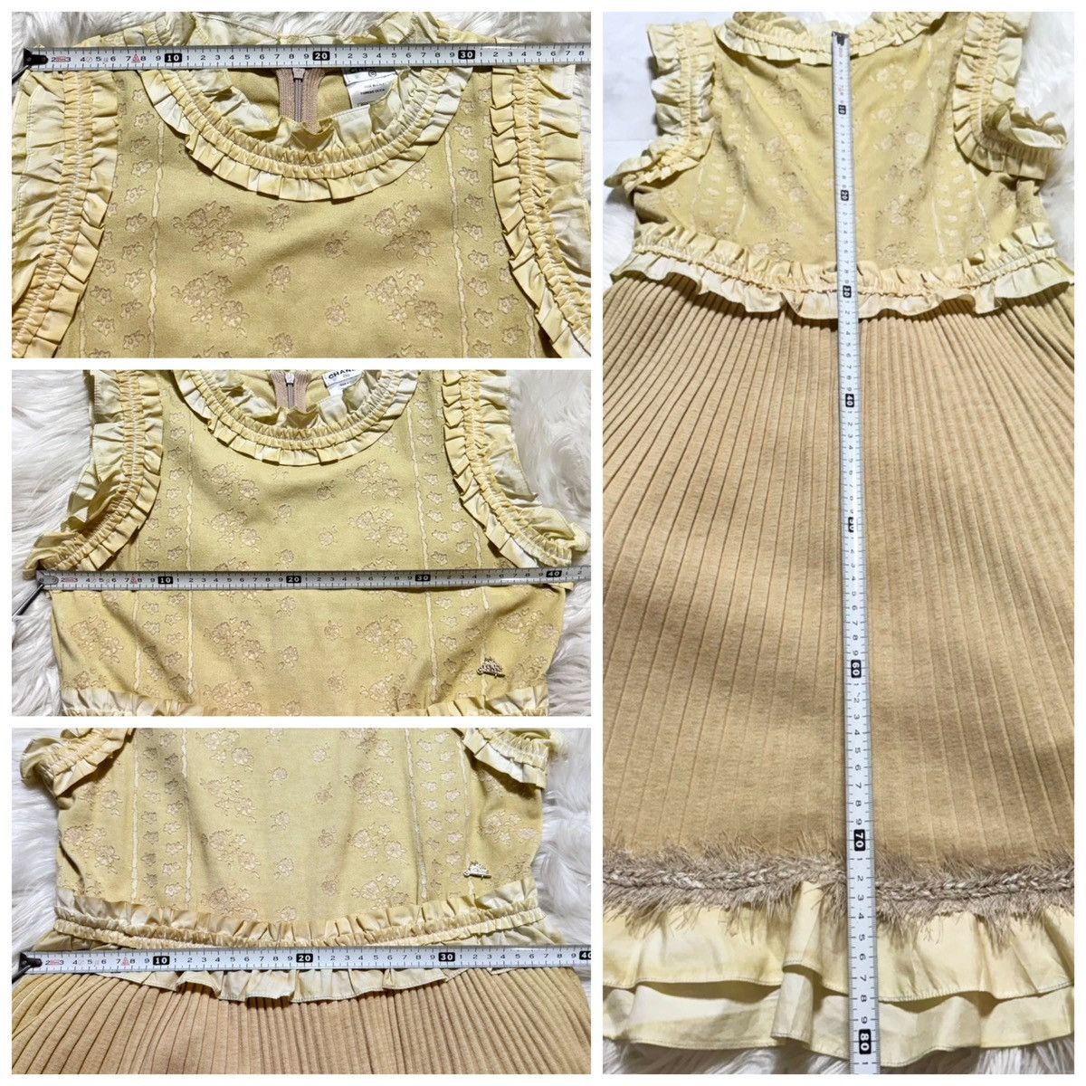 Chanel Authentic runway, Chanel COCO flower, frill, gradient dress, Size XS / US 0-2 / IT 36-38 - 5 Thumbnail