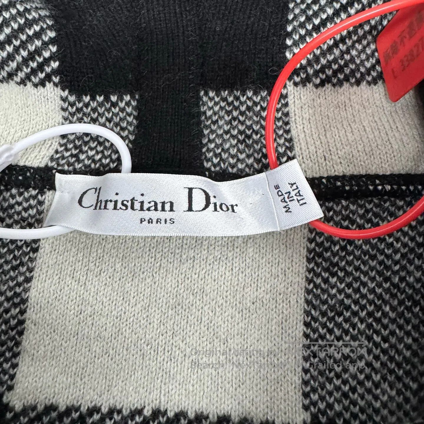 Dior Dior size 34 check Cashmere hooded short-sleeved knitted j Size S / US 4 / IT 40 - 5 Thumbnail