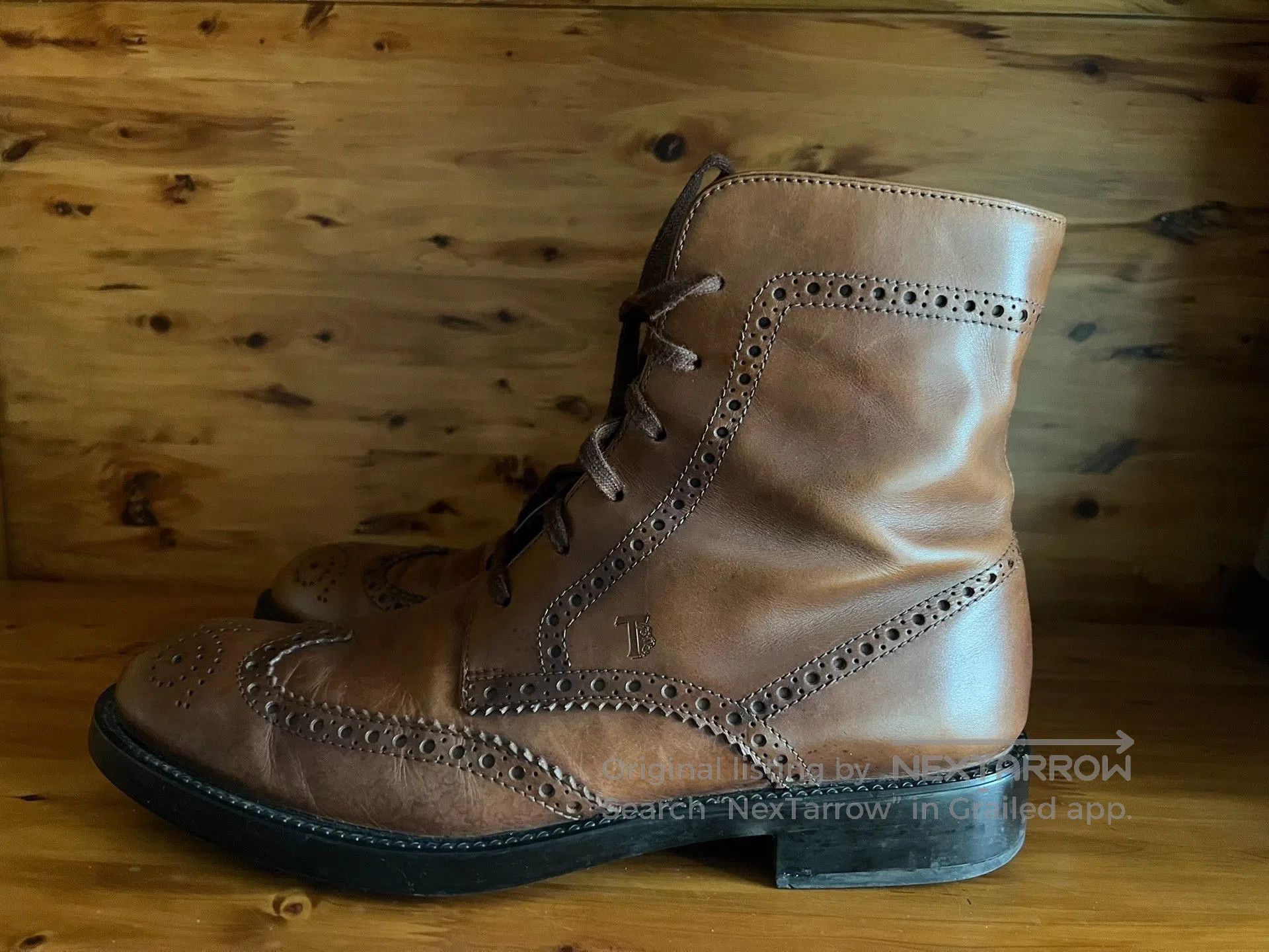 Tod's TOD'S Carved Leather Boots. Size US 8 / EU 41 - 1 Thumbnail