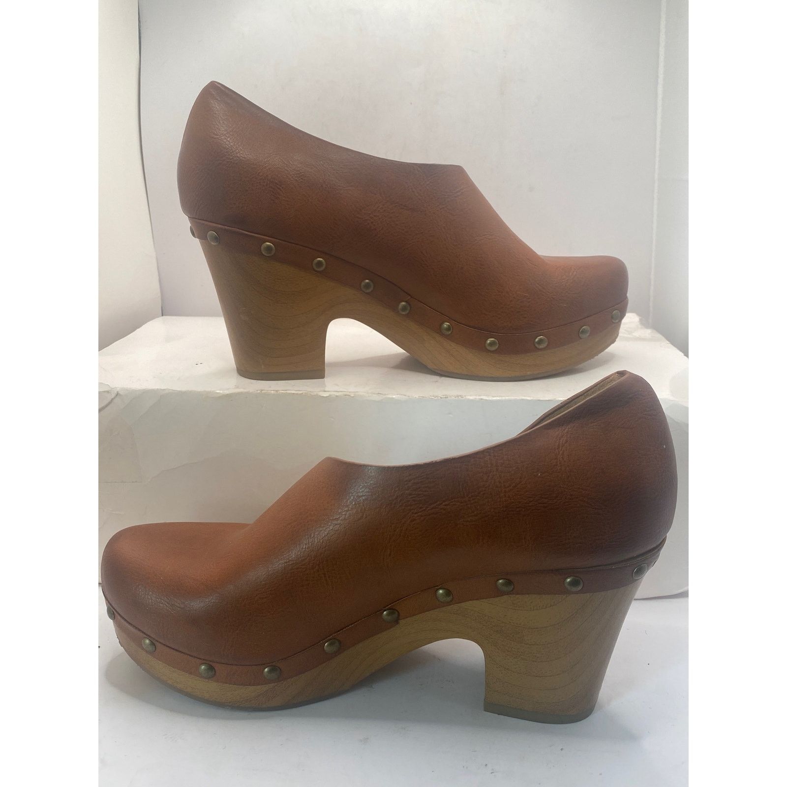 Kork-Ease Korks Tan Arielle Wood Sole d'Orsay Pump (Women), Size 7 Size US 7 / IT 37 - 10 Thumbnail