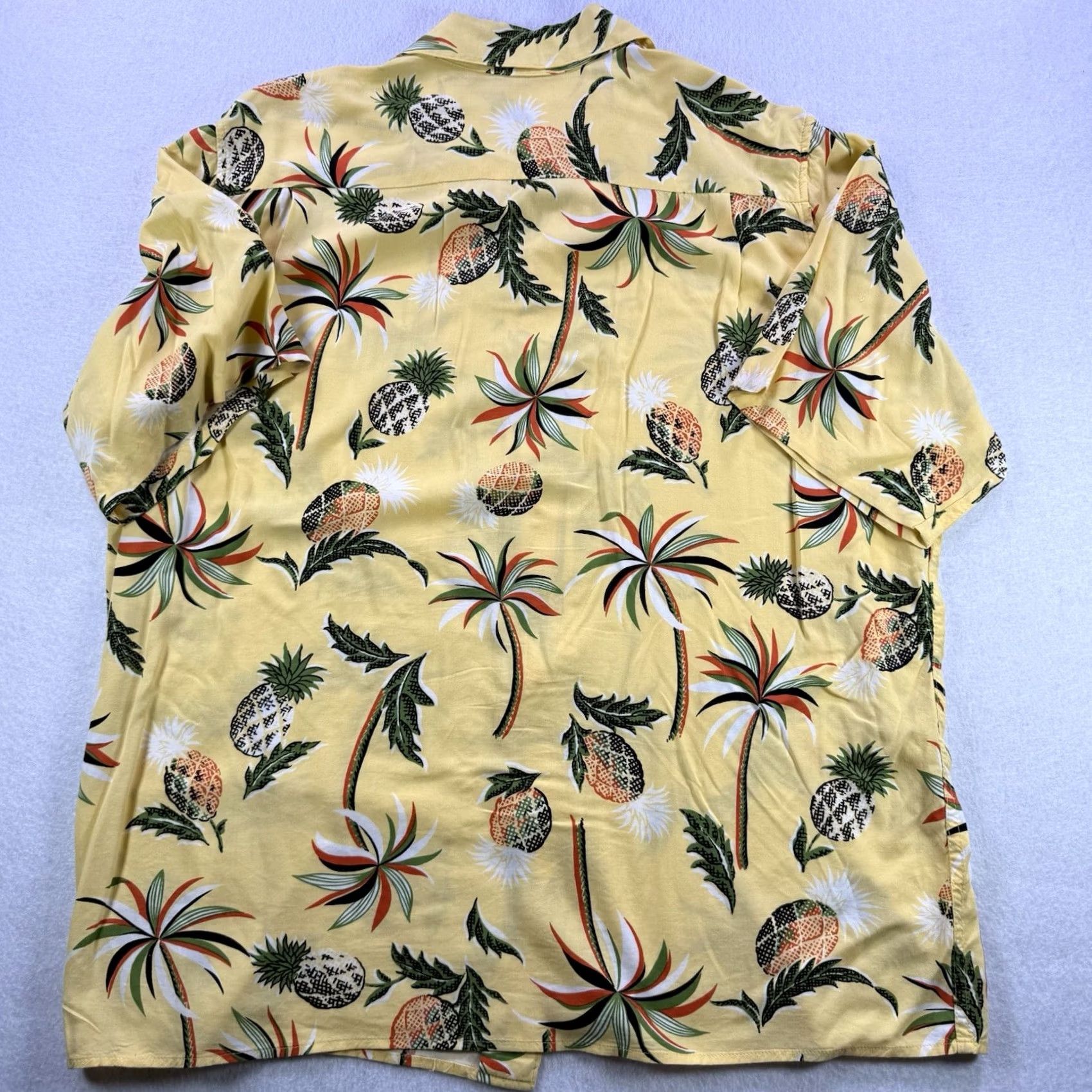 Reyn Spooner Reyn Spooner Hawaiian Shirt Pineapple Palm Tree Men’s Large Rayon Short Sleeve Button-Up Casual Beach Tropical Pink? Yellow Size US L / EU 52-54 / 3 - 2 Thumbnail