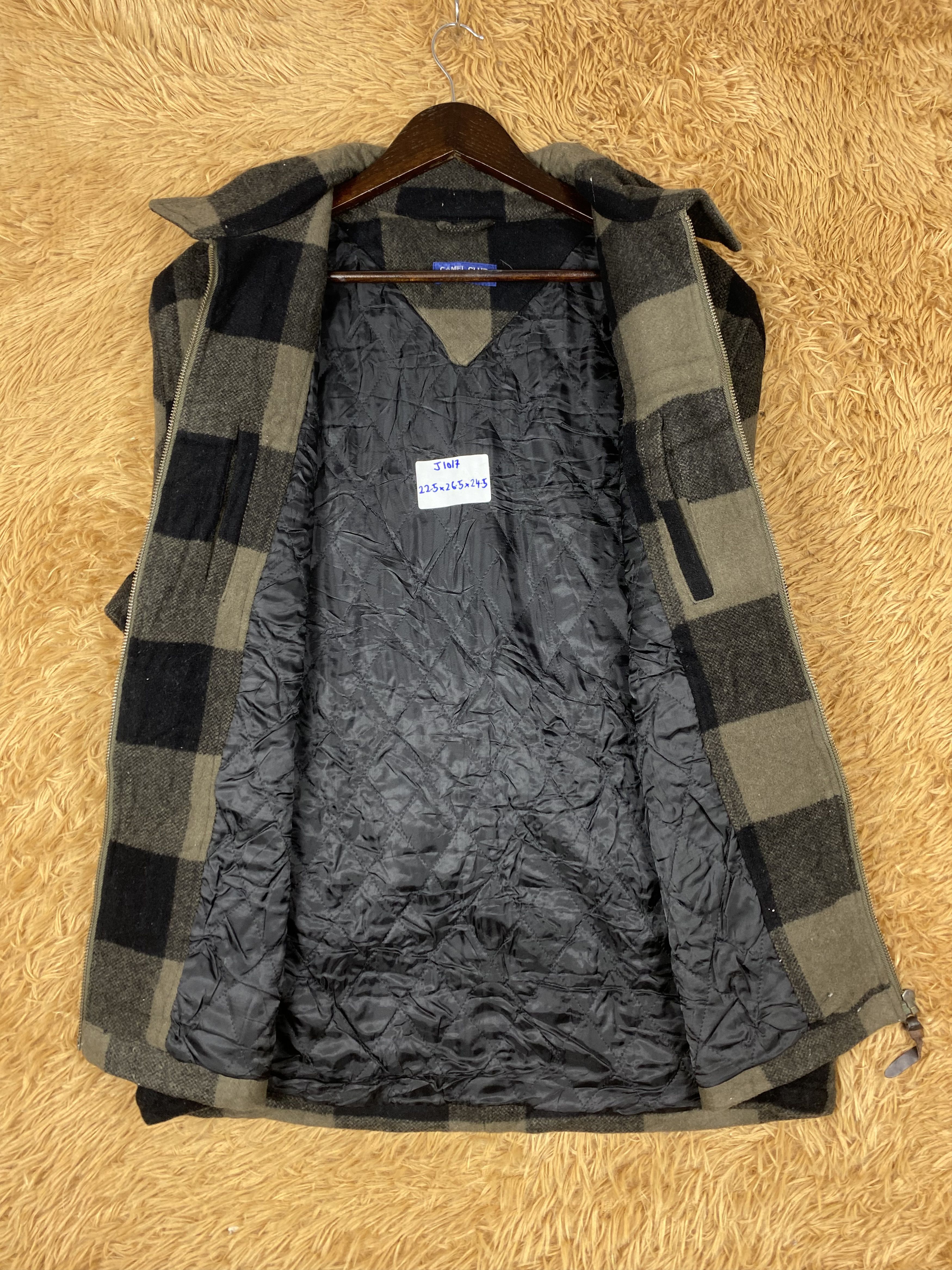 Japanese Brand Vintage Camel Club Checked Jacket DJ1017 Size US L / EU 52-54 / 3 - 6 Thumbnail