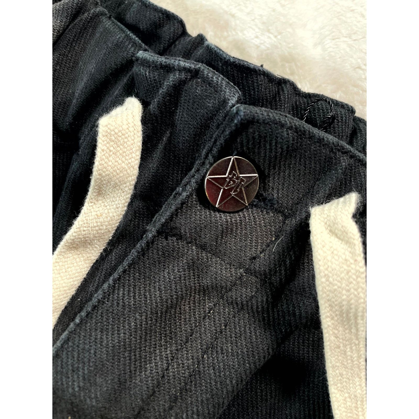 Vale Vale Sun Logo Cargo Black Pants Size US 32 / EU 48 - 2 Thumbnail