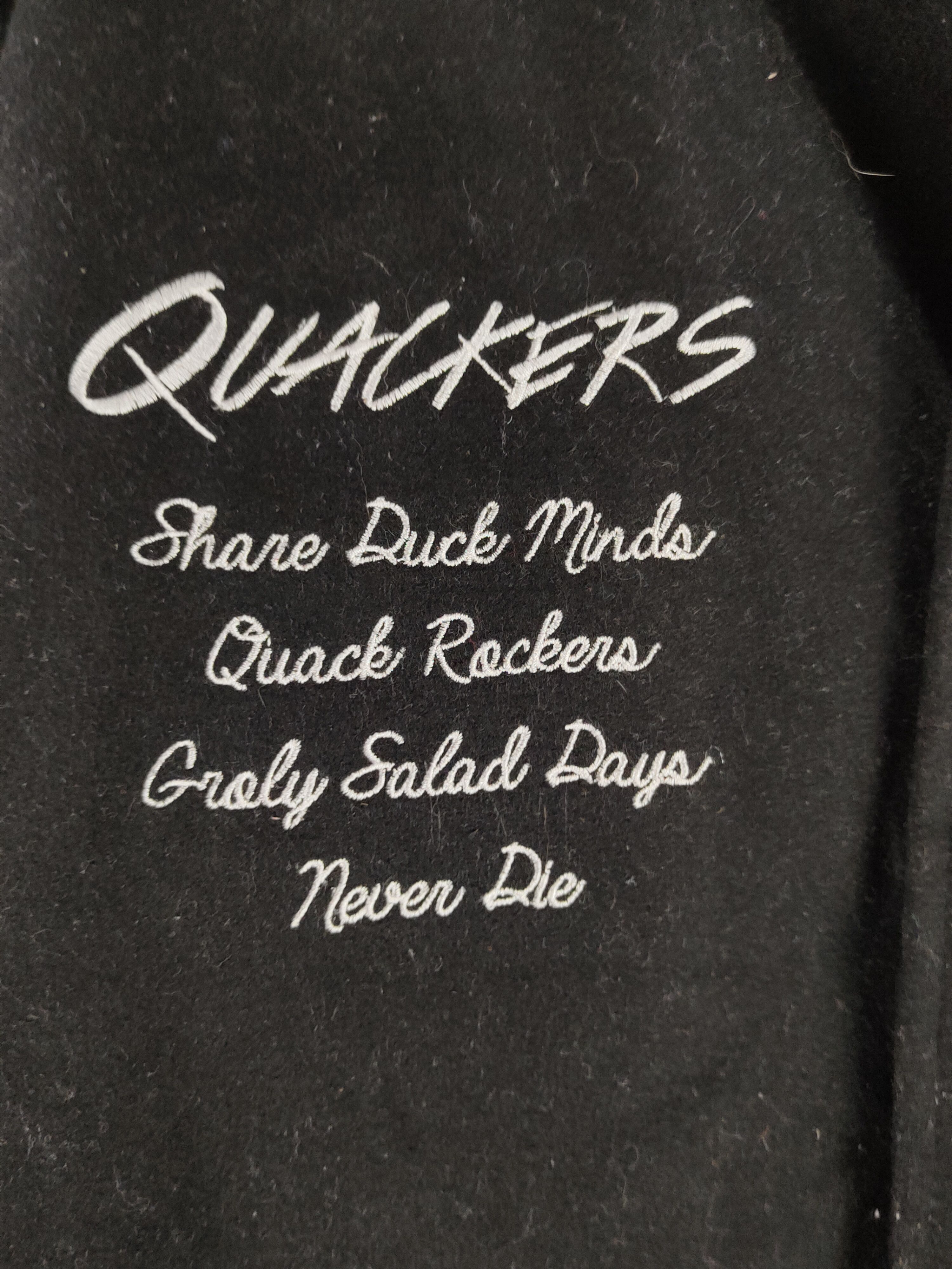 Japanese Brand DL B/one/soul duck Black Varsity Jackets #S2882 Size US M / EU 48-50 / 2 - 3 Thumbnail