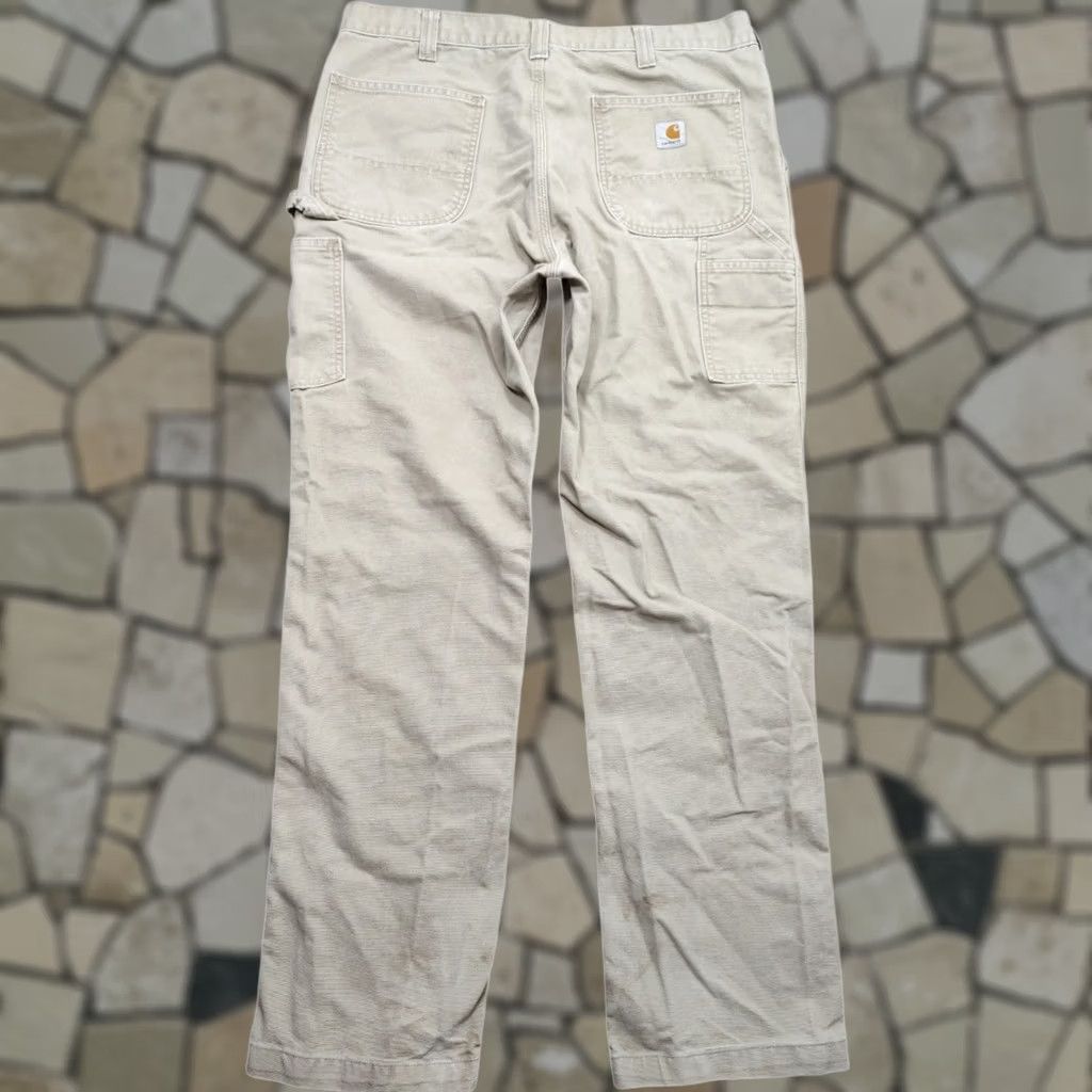 Carhartt VINTAGE Carhartt Pants Carpenter Canvas Brown 36x32 Men Regular Straight Work Pants 90s Grunge USA Size US 36 / EU 52 - 1 Thumbnail