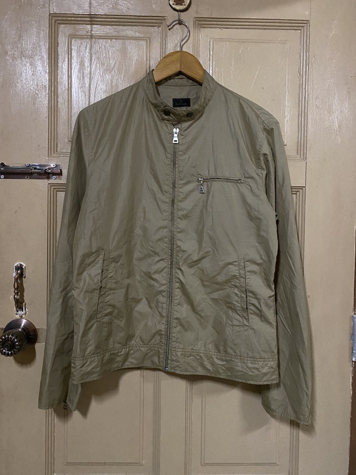 Paul Smith PS Paul Smith Khaki Lightweight Bomber Jacket Vintage Style Size L / US 10 / IT 46 - 1 Thumbnail