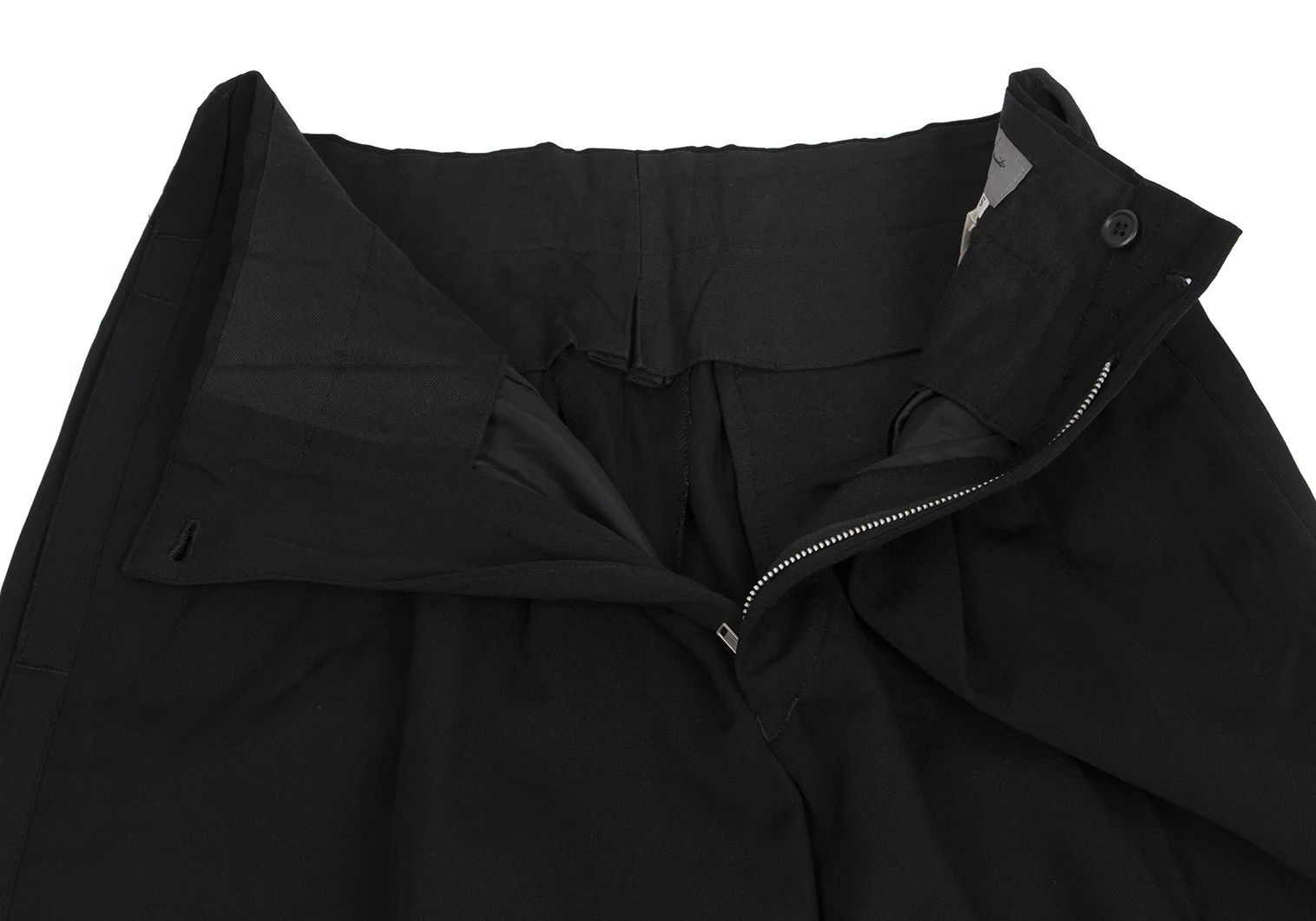 Yohji Yamamoto Yohji Yamamoto Wool Gabardine Tuck Pants Size US 30 / EU 46 - 8 Thumbnail