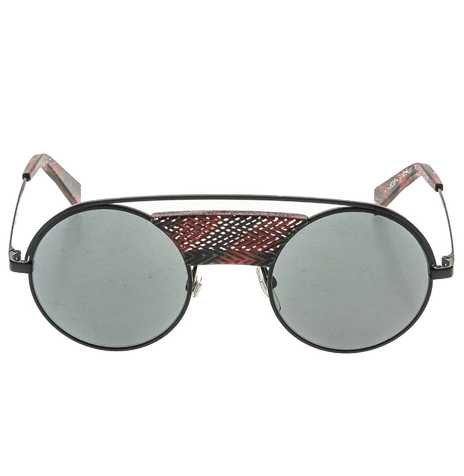 Alain Mikli ALAIN MIKLI Paris A04002 4002 Metal Round Matte Black Red Size ONE SIZE - 4 Thumbnail